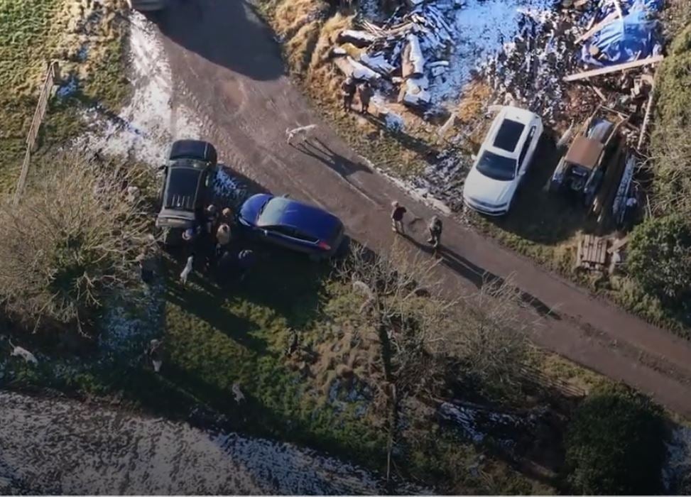 Saboteurs say drone footage allows them to see illegal activity in sheltered areas. Here, hounds scented a fox