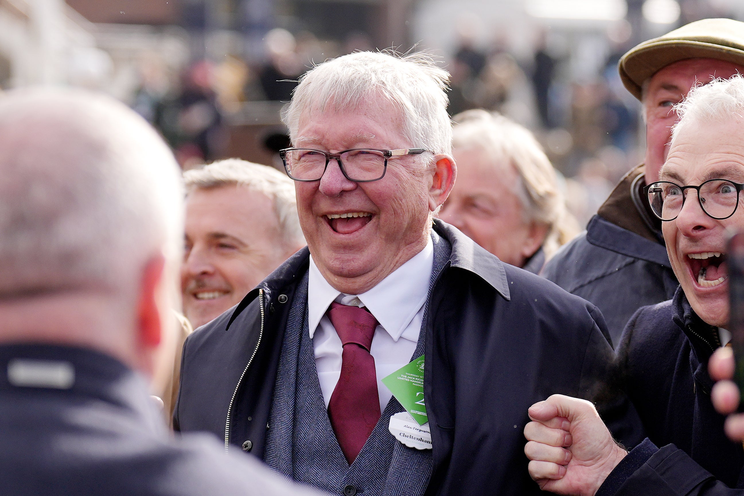 Sir Alex Ferguson secured a winner with Caldwell Potter in the Jack Richards Handicap Chase