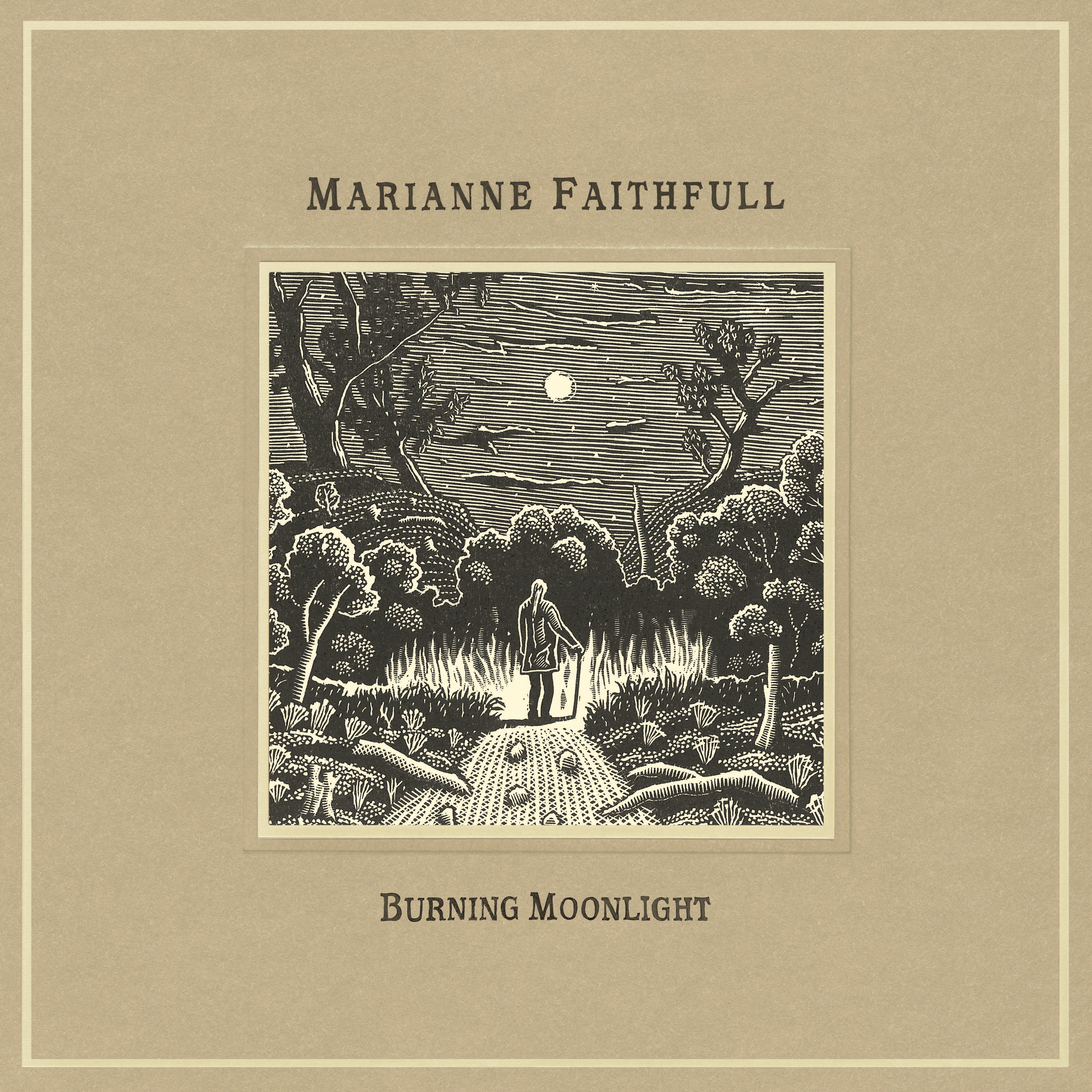Burning Moonlight: The cover art for the new Marianne Faithfull EP