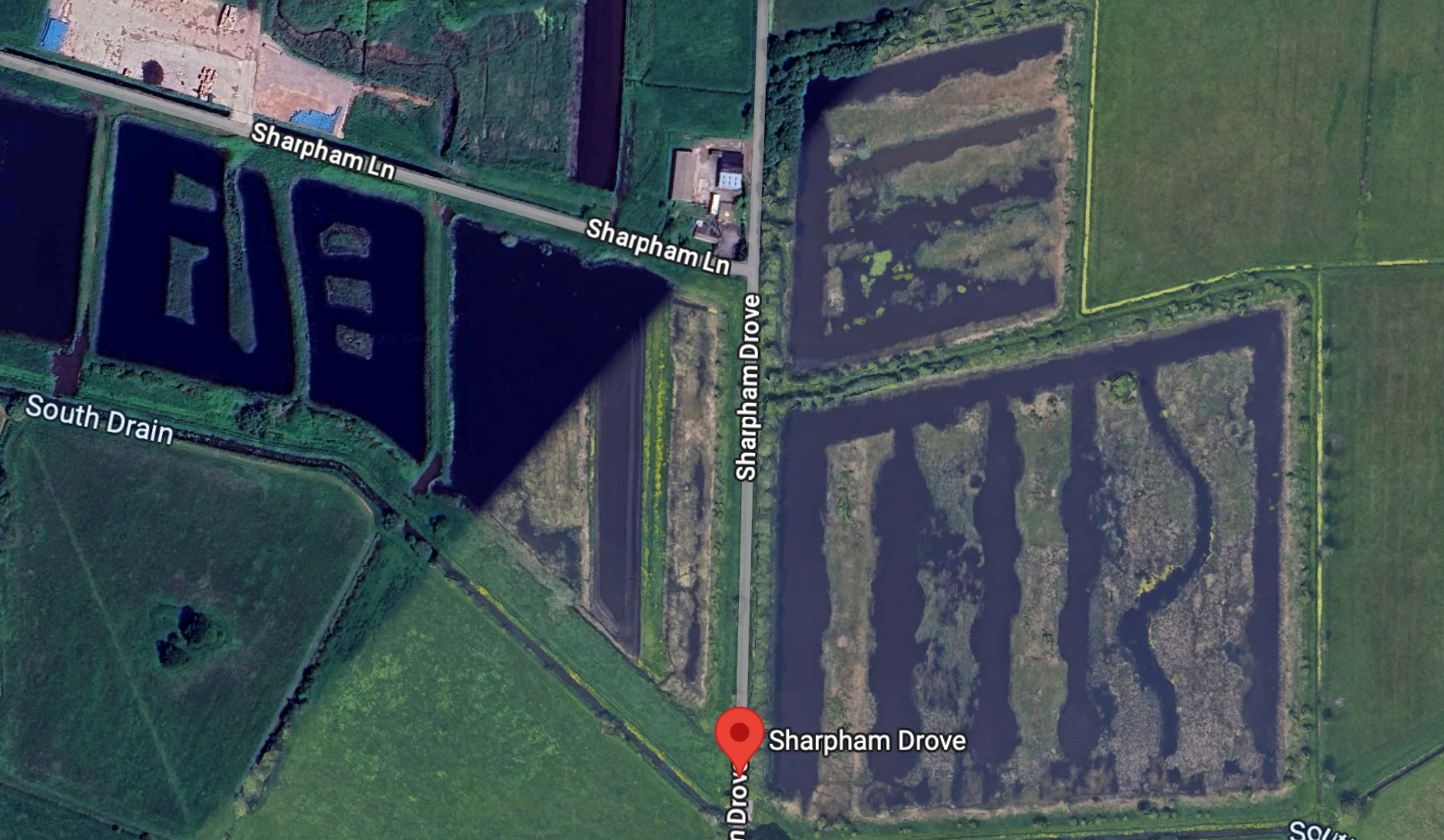 A body was discovered by a member of the public in water close to Sharpham Drove