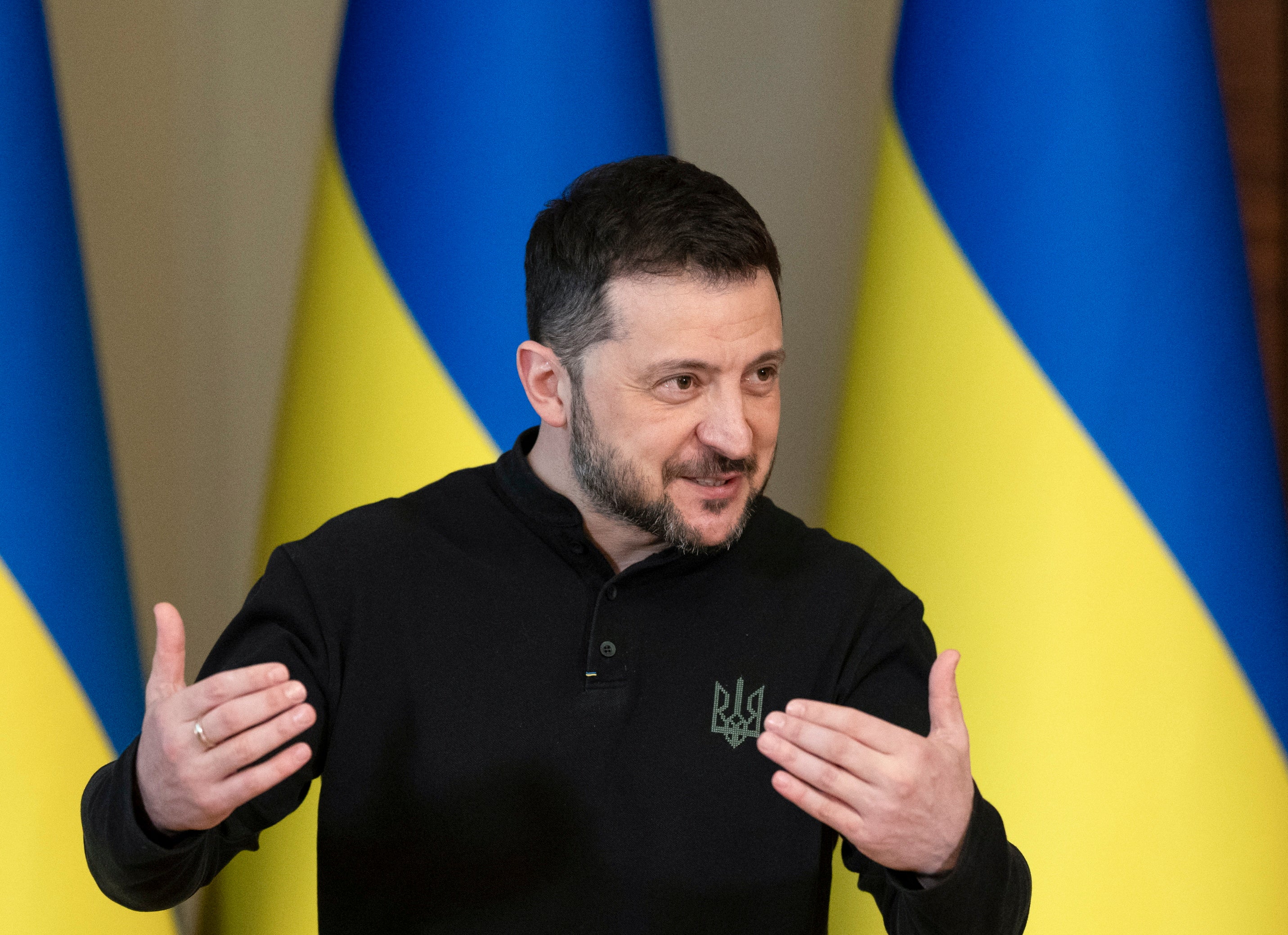 Ukrainian president Volodymyr Zelensky