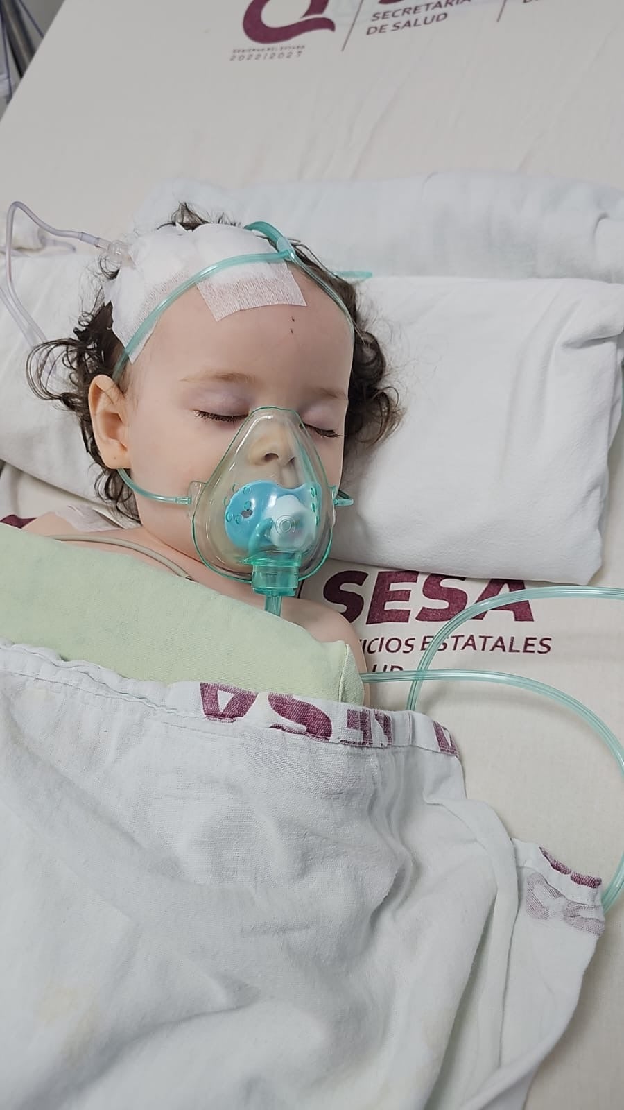 Sienna-Rose é tratado no Cancun General Hospital e está programado para fazer uma viagem médica no sábado