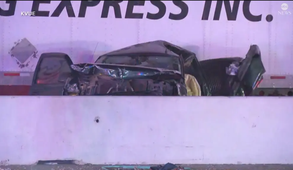 A 17-vehicle crash in Austin leaves at least five dead, including two children.