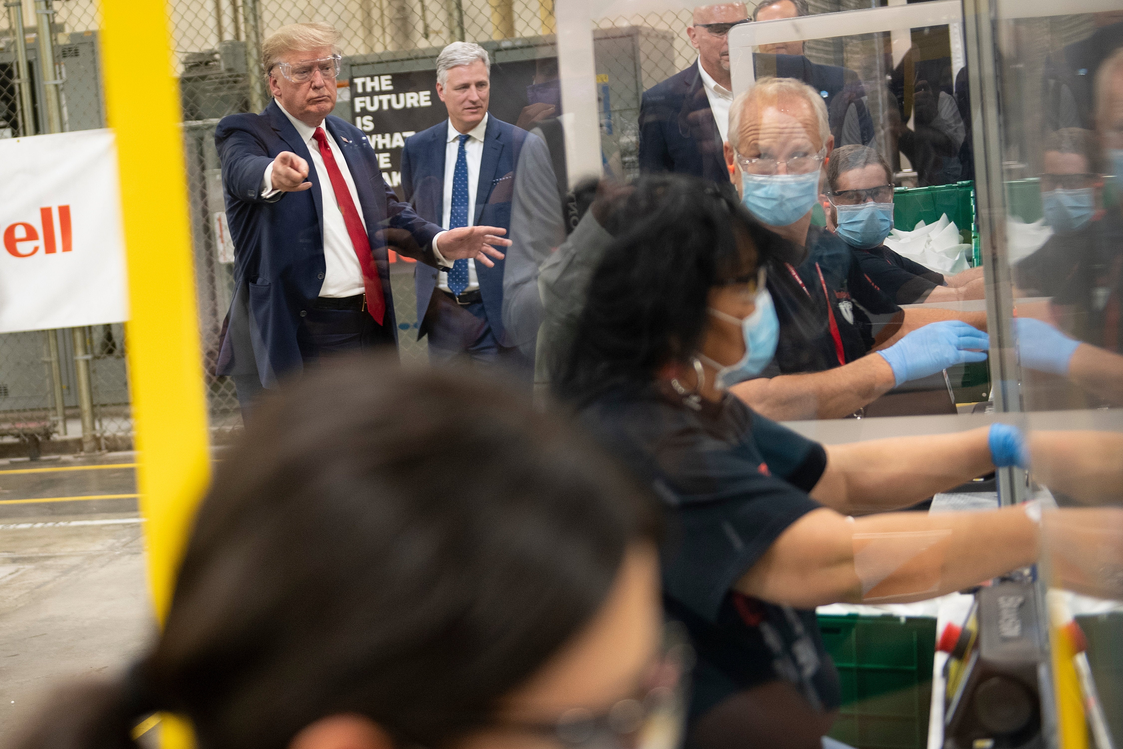 In early 2020, a maskless Donald Trump visited a Honeywell mask factory and lauded the workers making "high quality" N95 respirators as the Covid pandemic began sweeping across the world