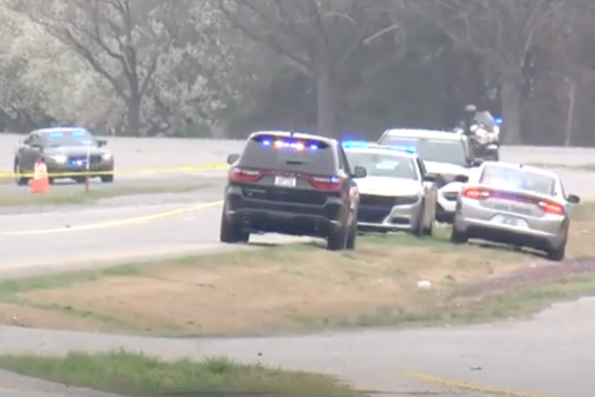 Police at scene of plane crash in by Pitt-Greenville airport in Greenville, North Carolina