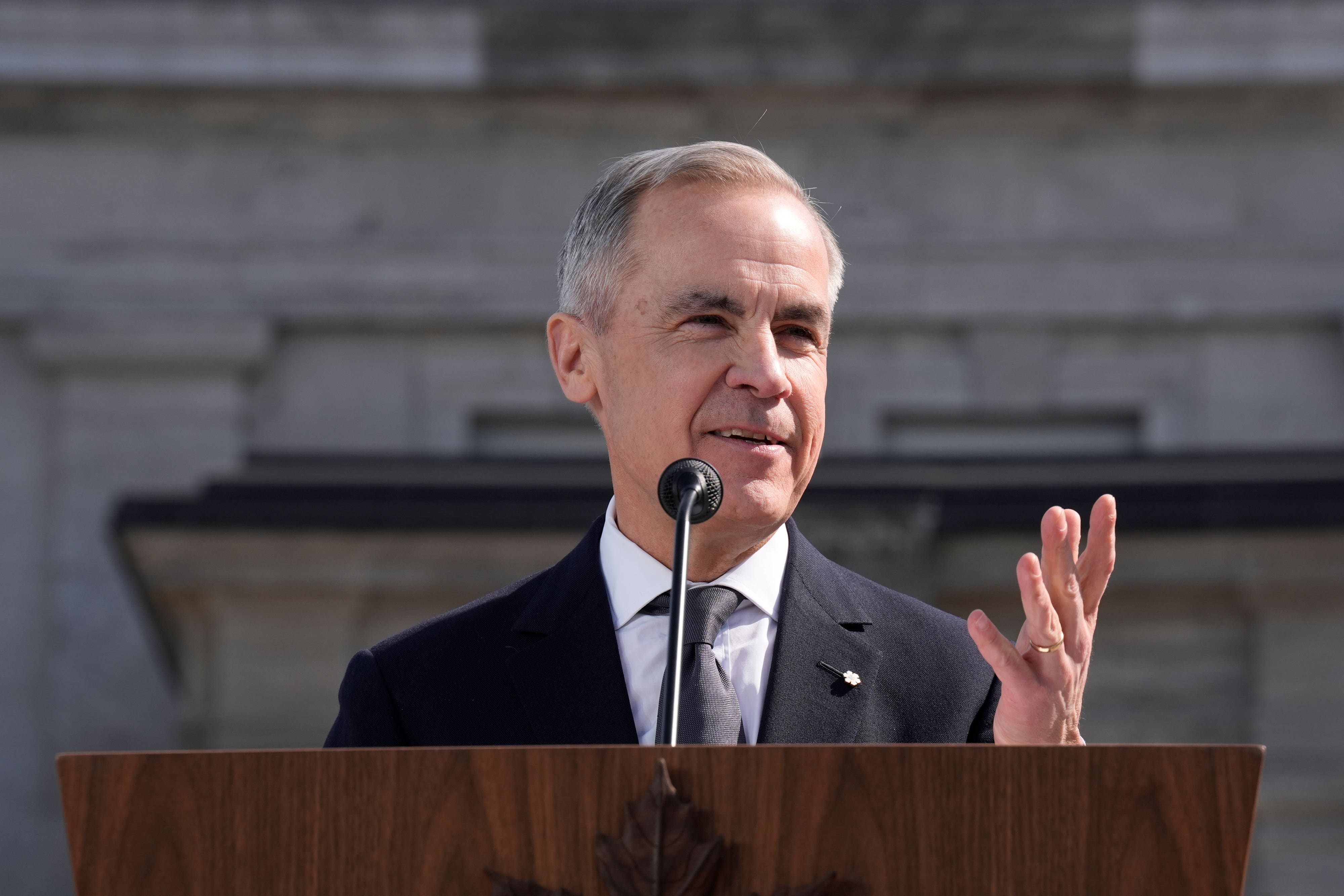 Prime Minister Mark Carney was sworn in at a ceremony at Rideau Hall in Ottawa (Adrian Wyld/PA)