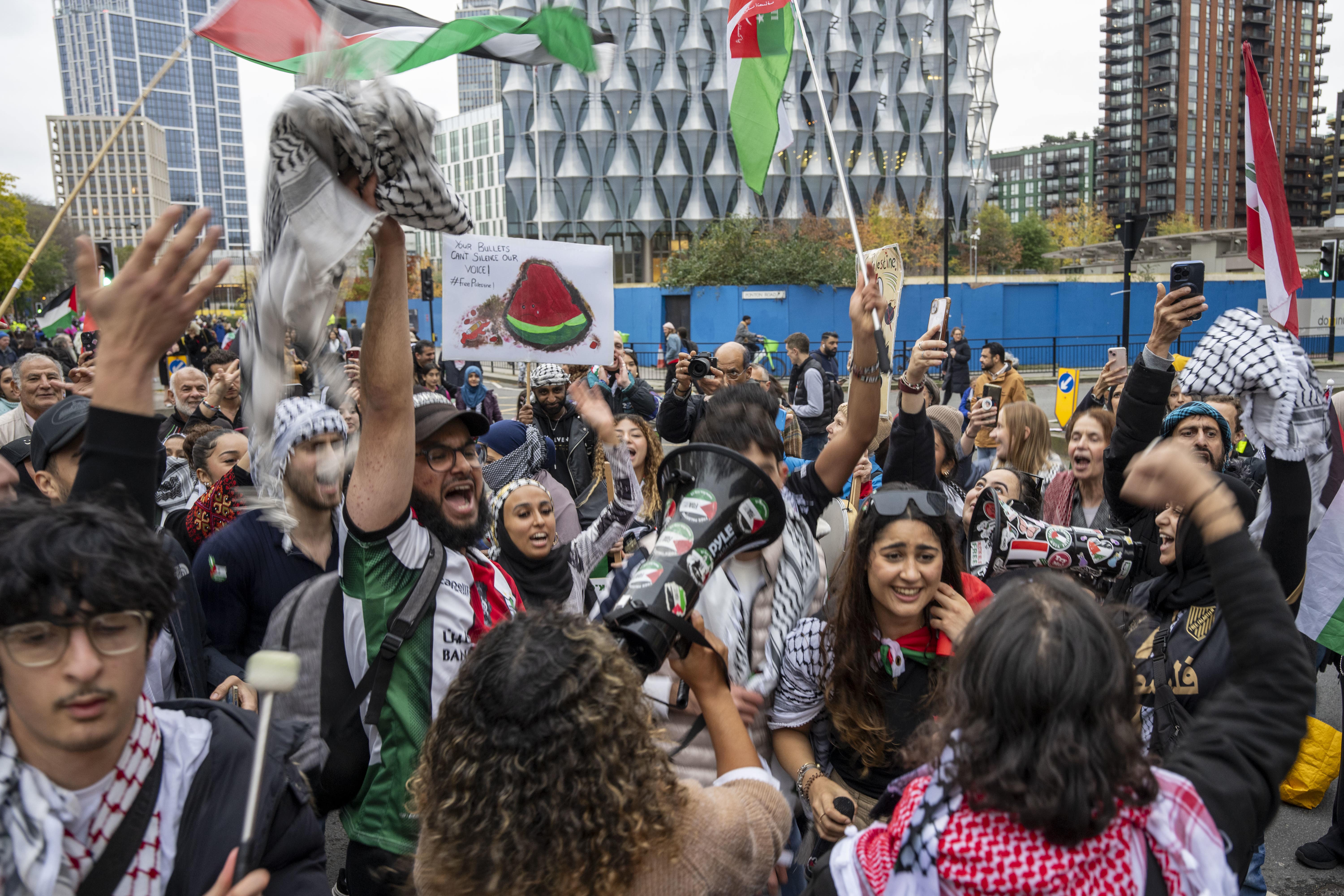 A pro-Palestine protest is among those organised for Saturday in London (Jeff Moore/PA)