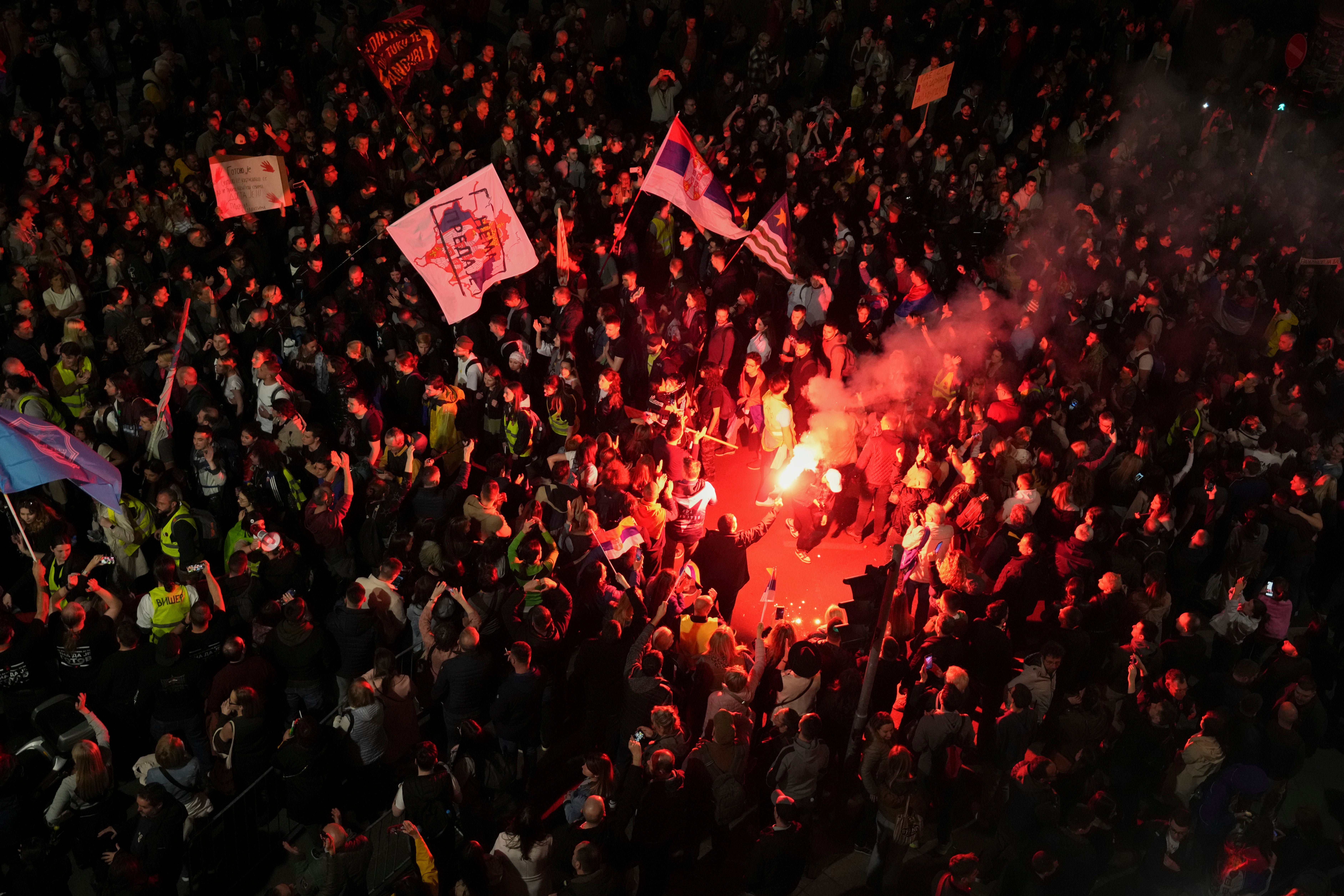 Serbia Protest Tensions