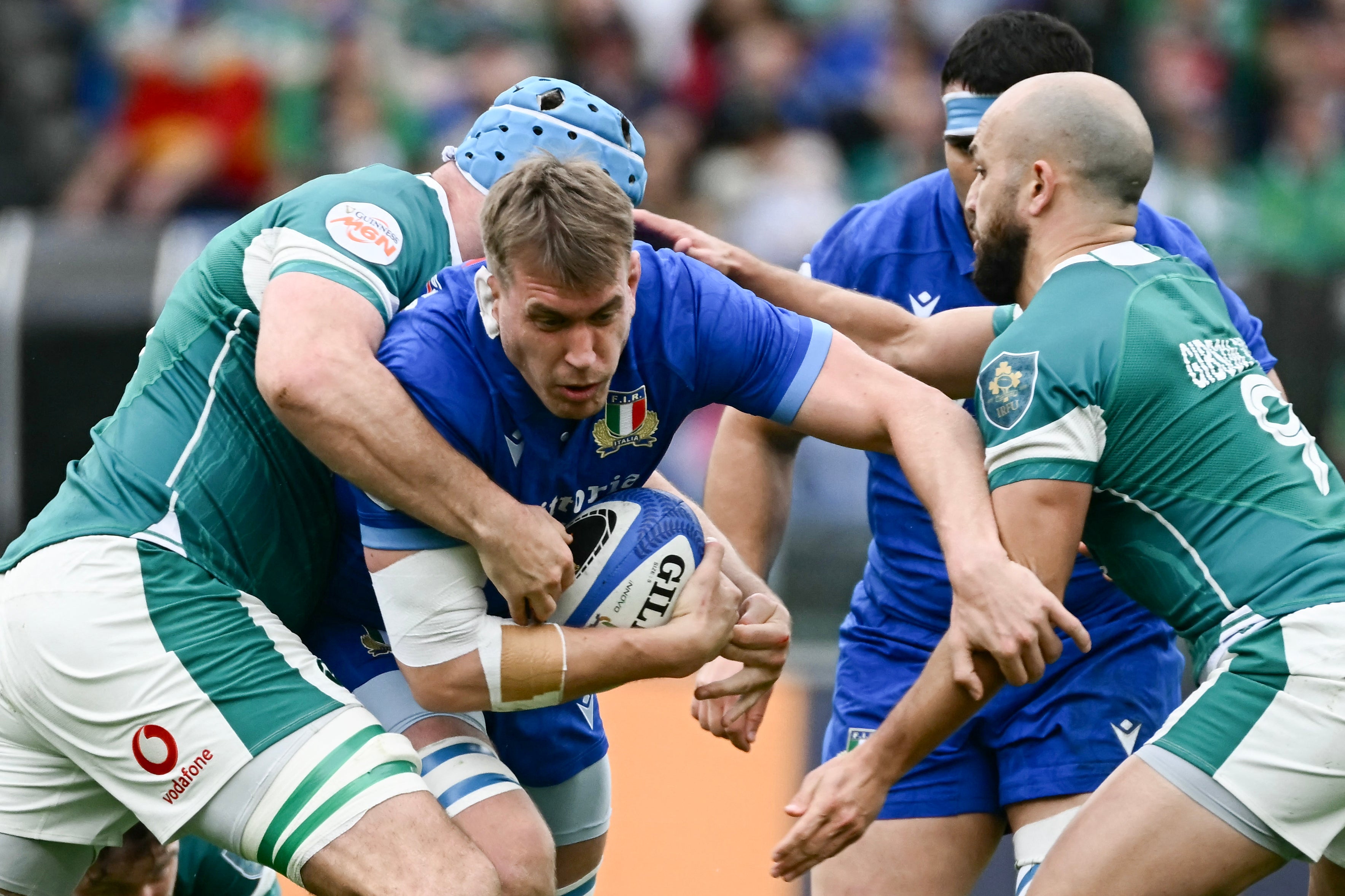 Ireland gradually gained control of the contest=