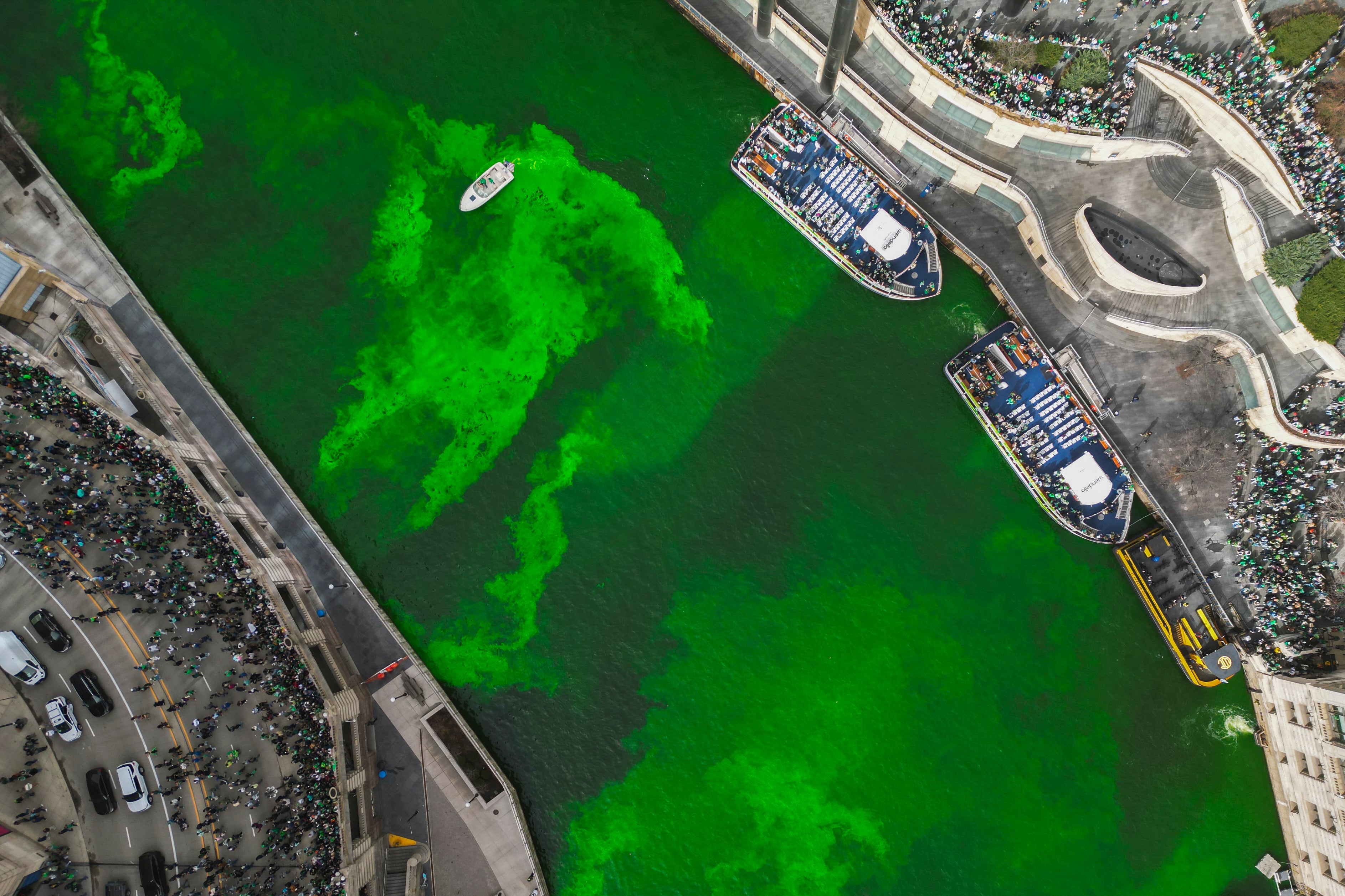 APTOPIX St Patrick's Day Chicago