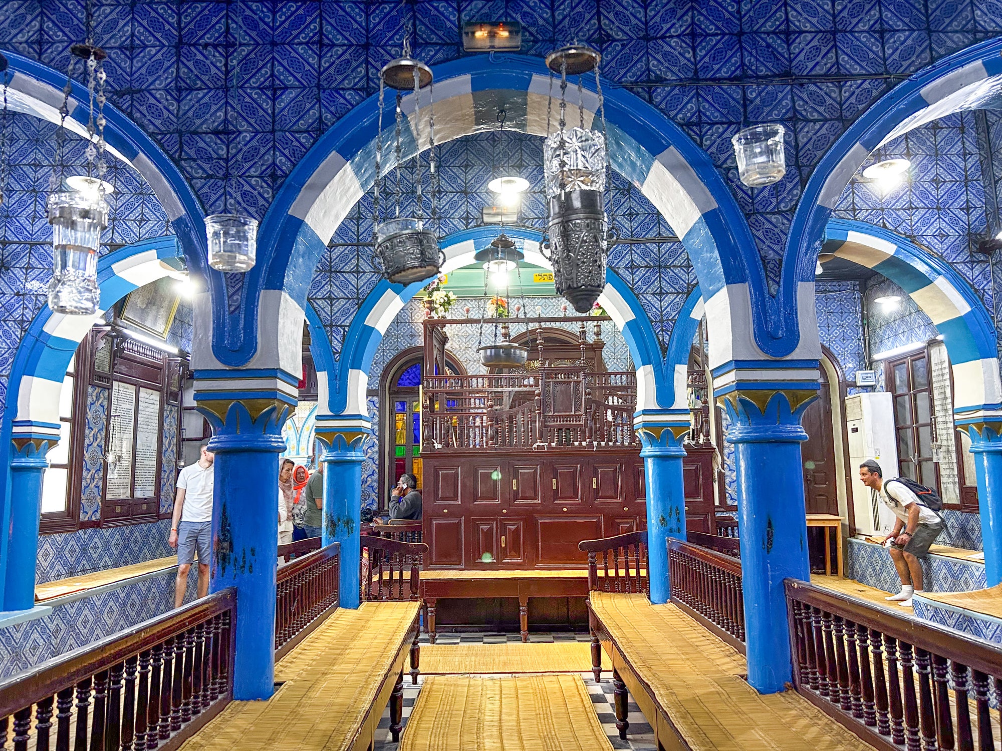 The historic El Ghriba synagogue on Djerba Island, Tunisia