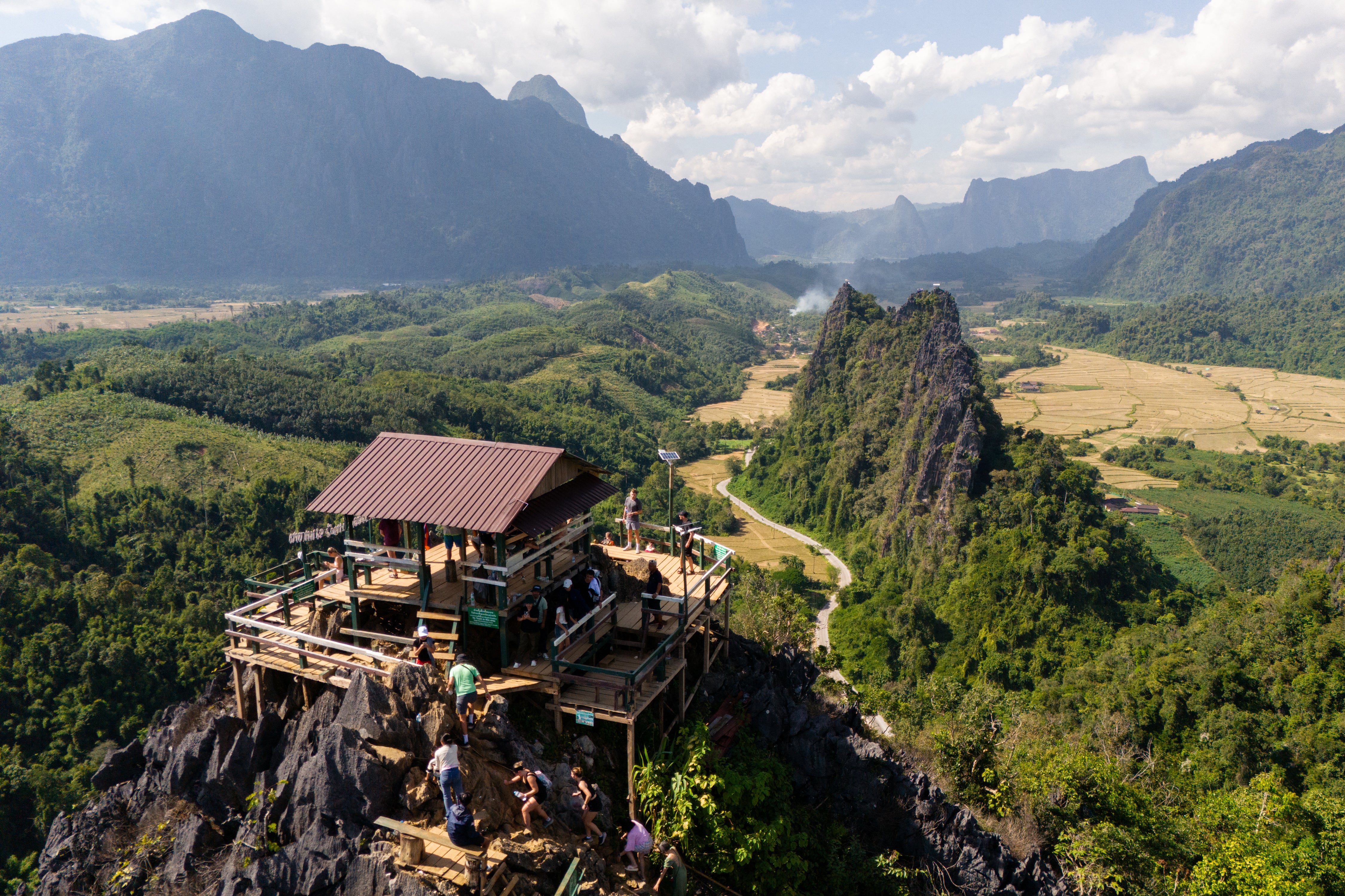 The victims were staying at a youth hostel in Vang Vieng, Laos