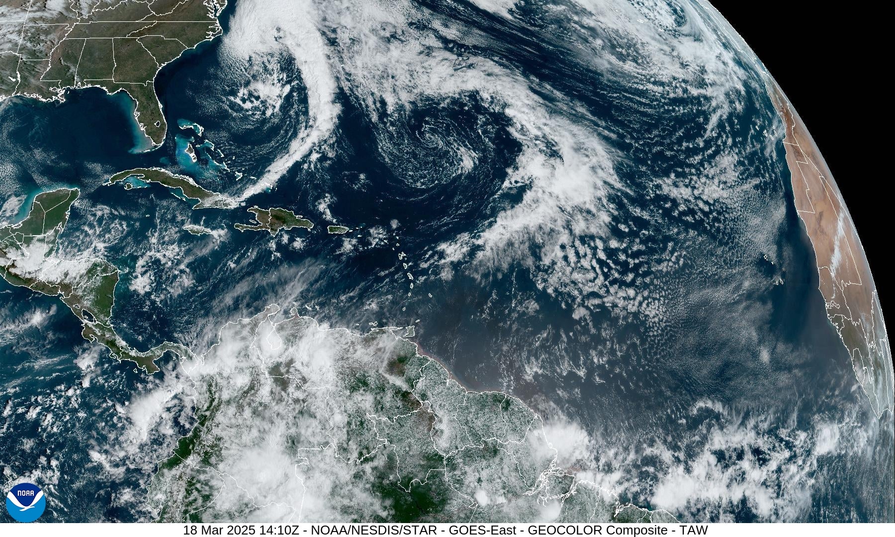 Forecasters at the National Oceanic and Atmospheric Administration are tracking the first Atlantic disturbance of the year