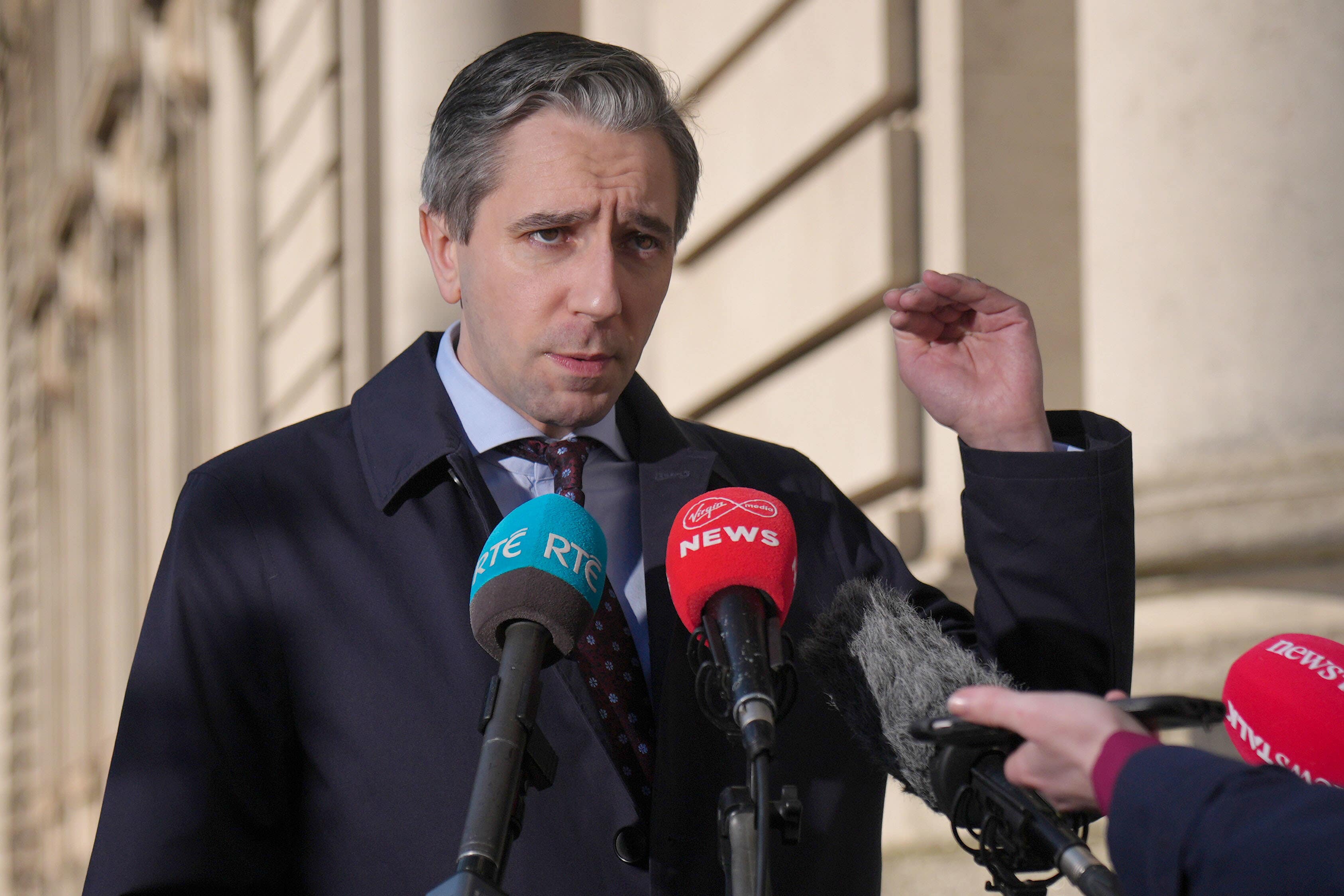 Tanaiste Simon Harris said he will begin talks with his EU counterparts to discuss the response to US tariffs (Brian Lawless/PA)