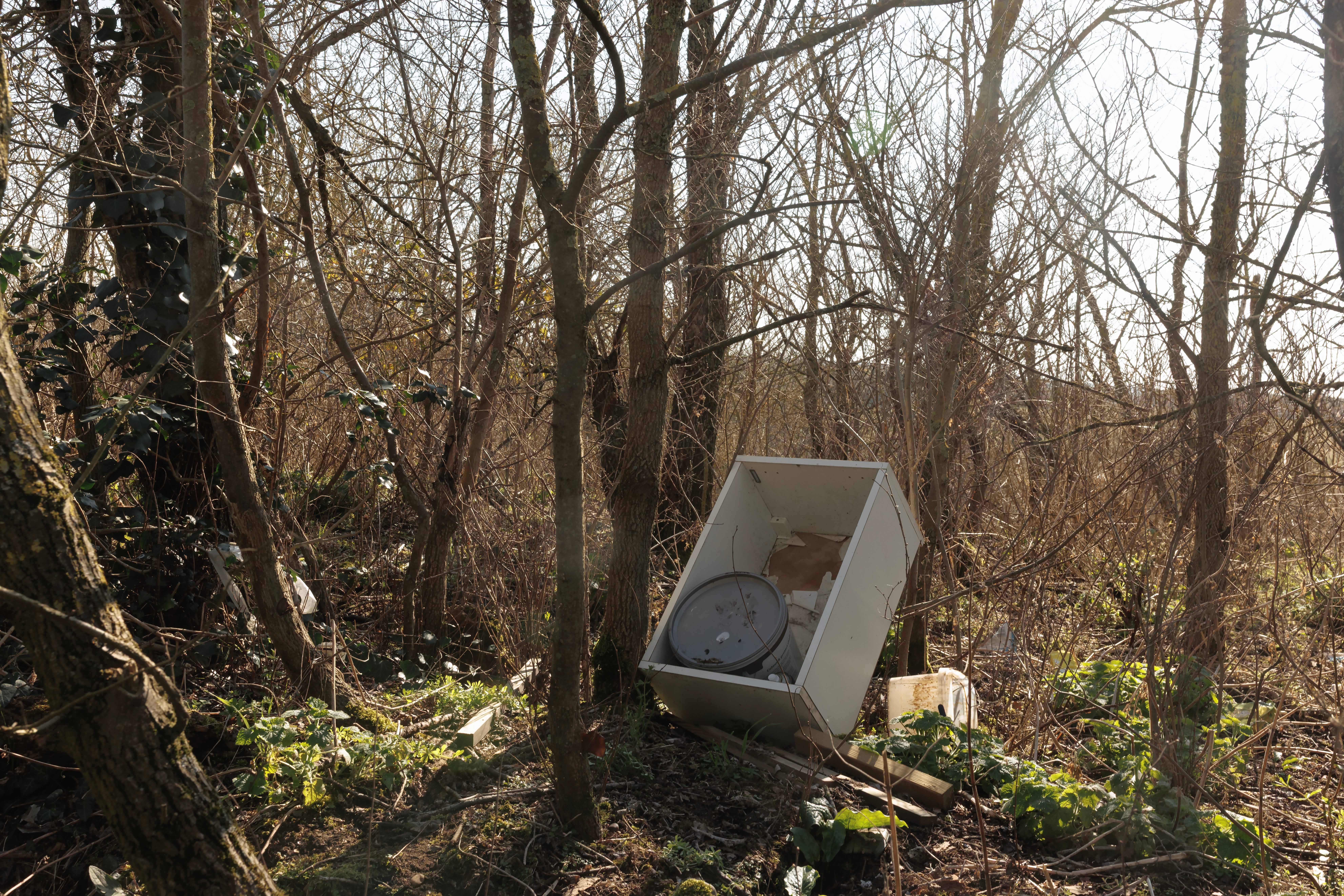 A pile of illegally dumped rubbish in Rainham, east London