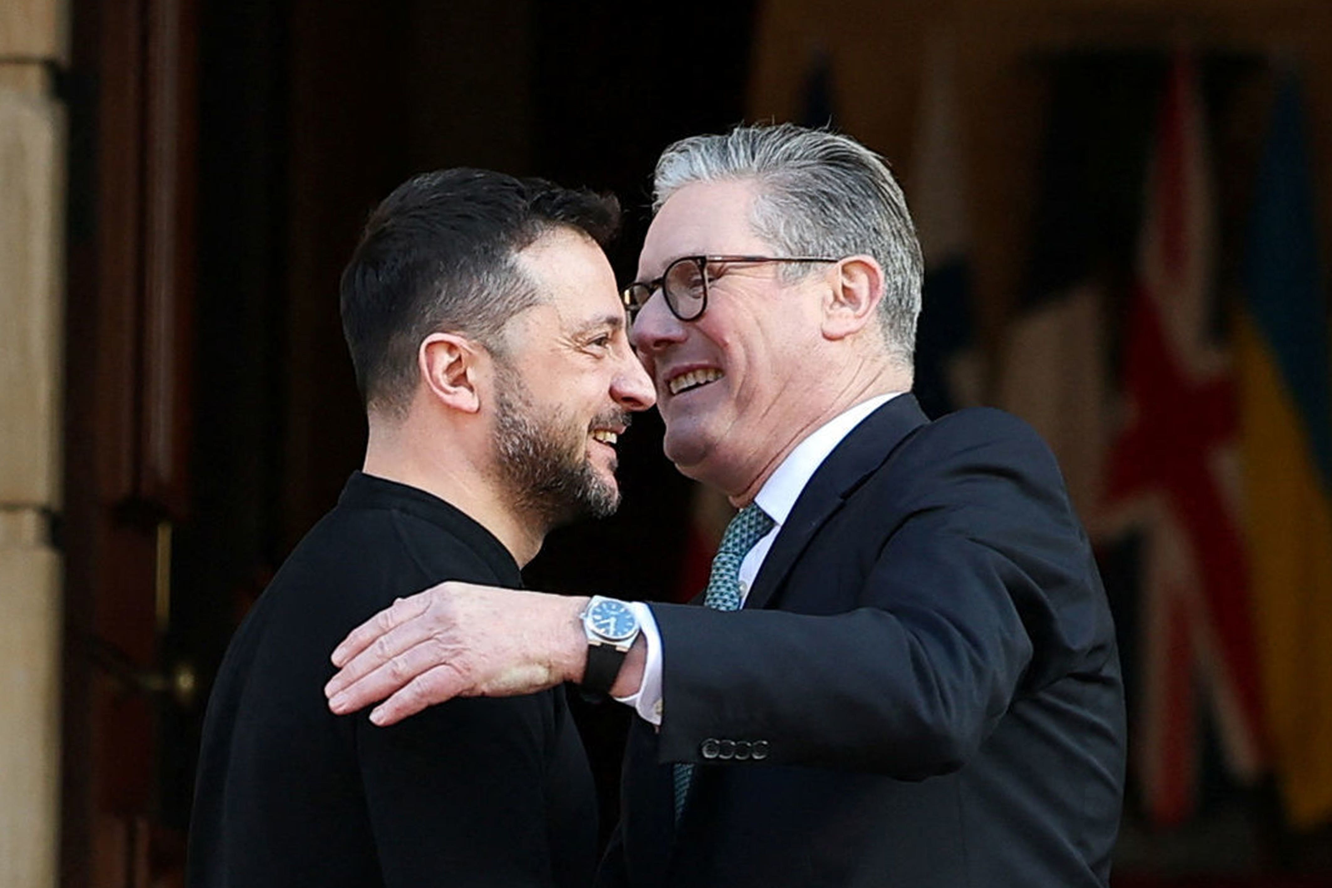 Sir Keir Starmer has pledged ‘unwavering support’ to Ukraine (Toby Melville/PA)