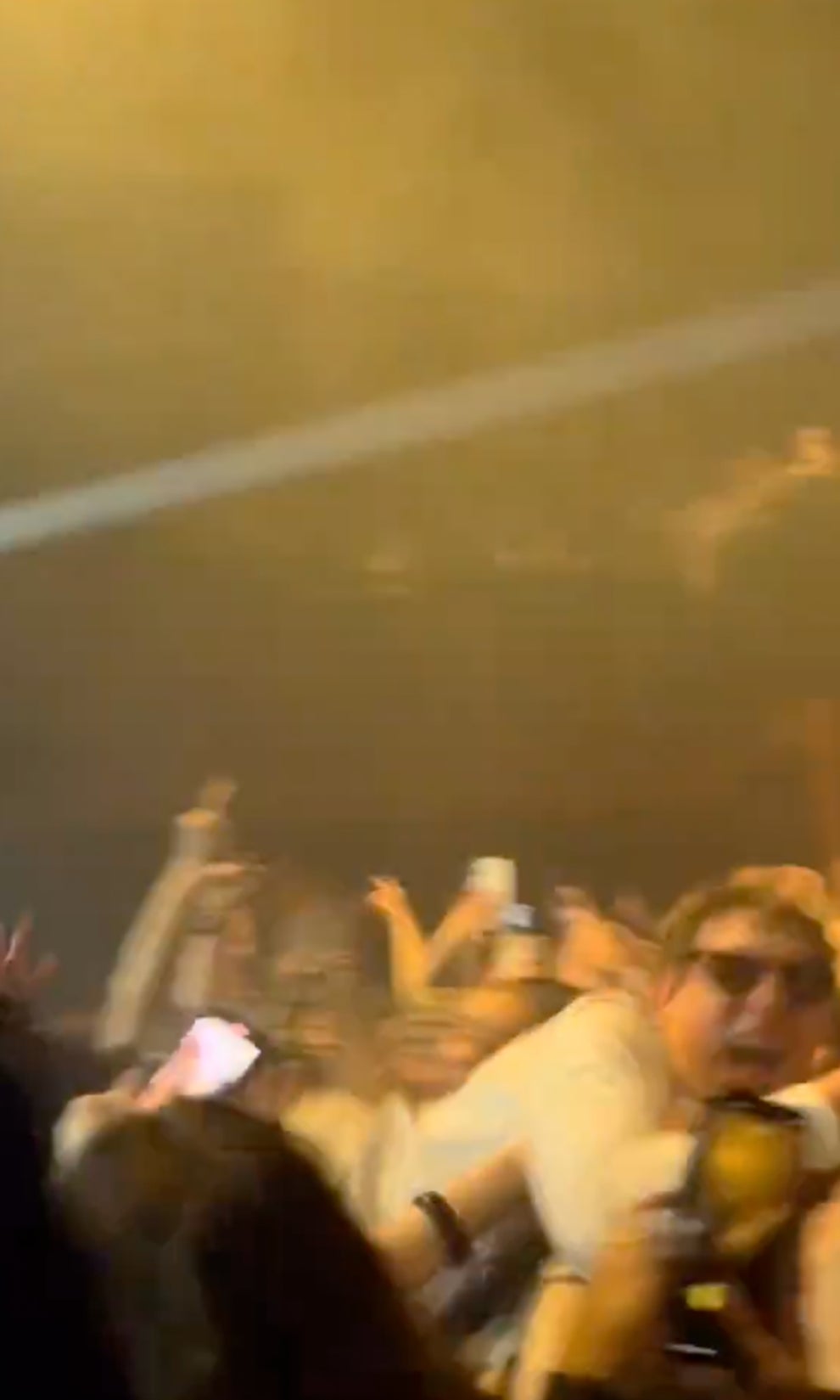 The Dare’s crowd-surfing attempt did not go to plan