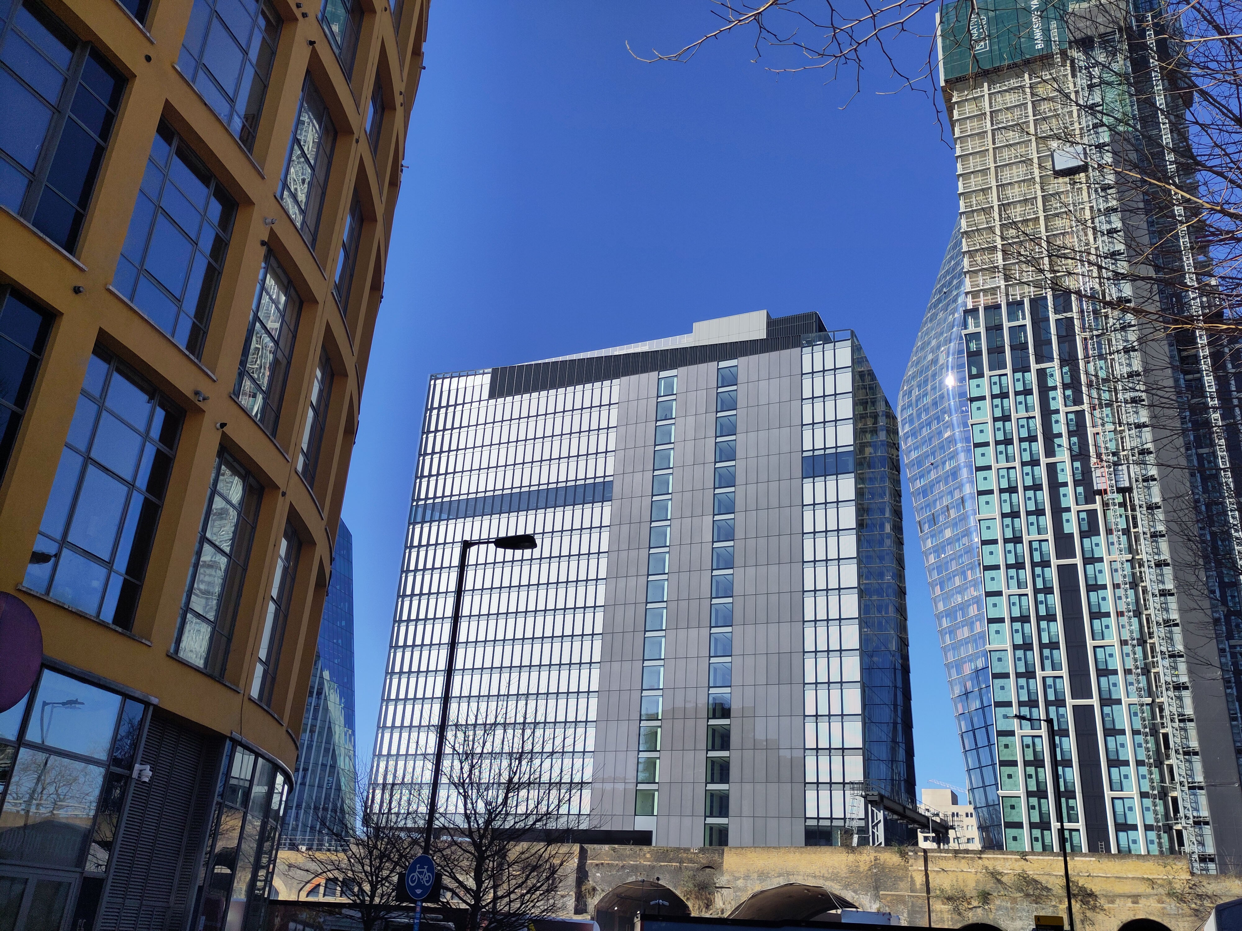 Arbor Tower, centre, with Bankside Lofts to the left