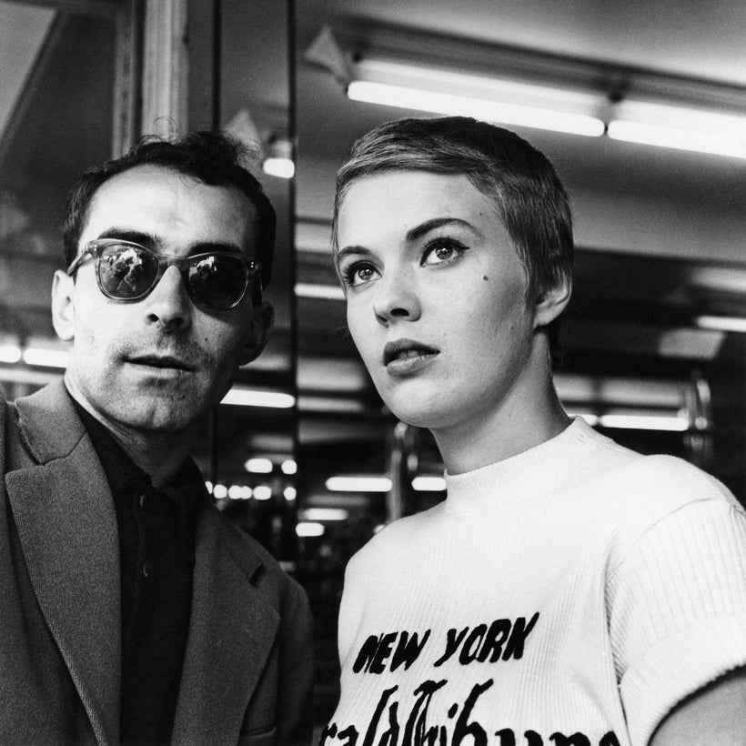 Jean-Luc Godard and Jean Seberg on set of 'À Bout de Souffle’