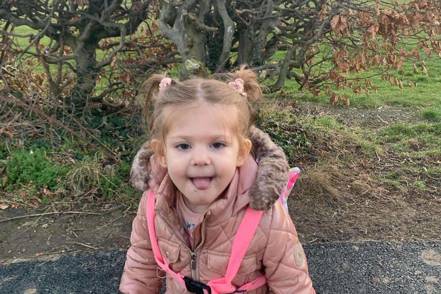 Kiana-Lee Wallace, four, who was killed in a house fire on Monday (Northumbria Police/PA)