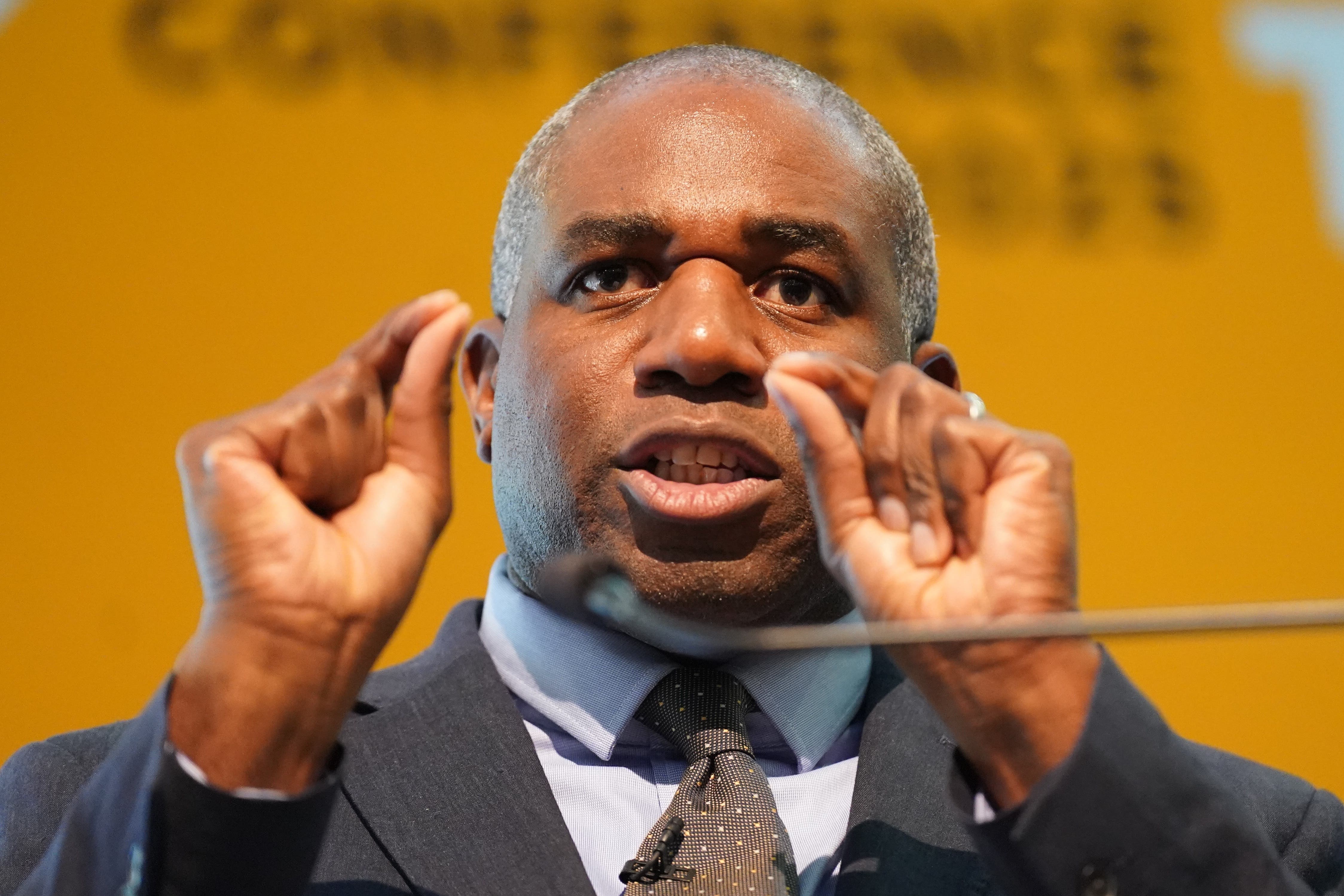 Foreign Secretary David Lammy delivers a speech to the British Chambers of Commerce (BCC) at Leonardo Royal London St Paul’s, in central London, outlining how foreign policy is delivering economic growth in the UK (