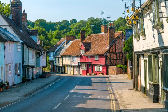 <p>View of The Eight Bells Pub, Bridge Street, Saffron Walden, Essex </p>