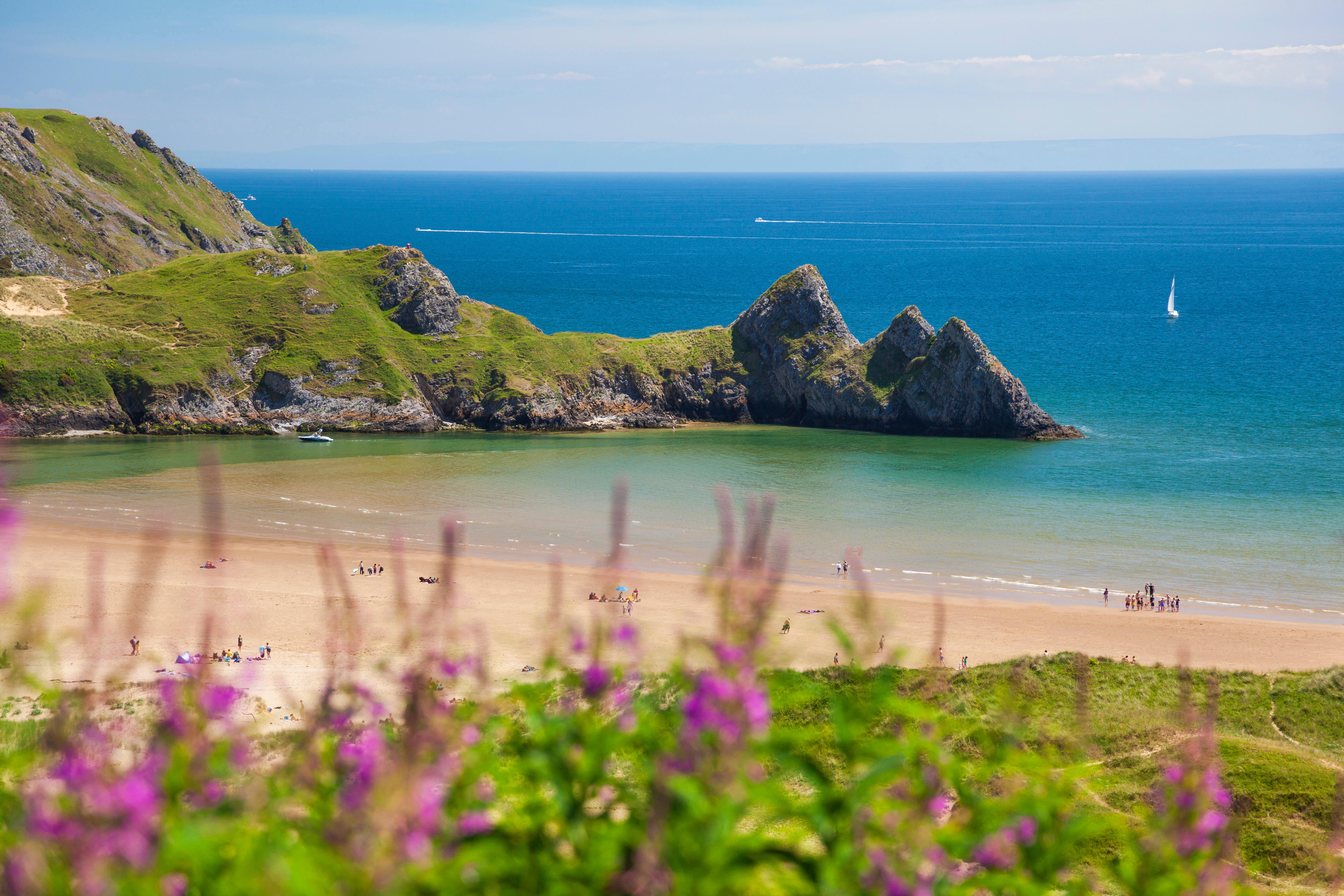 Three Cliffs Bay, Gower, Wales (Alamy/PA)