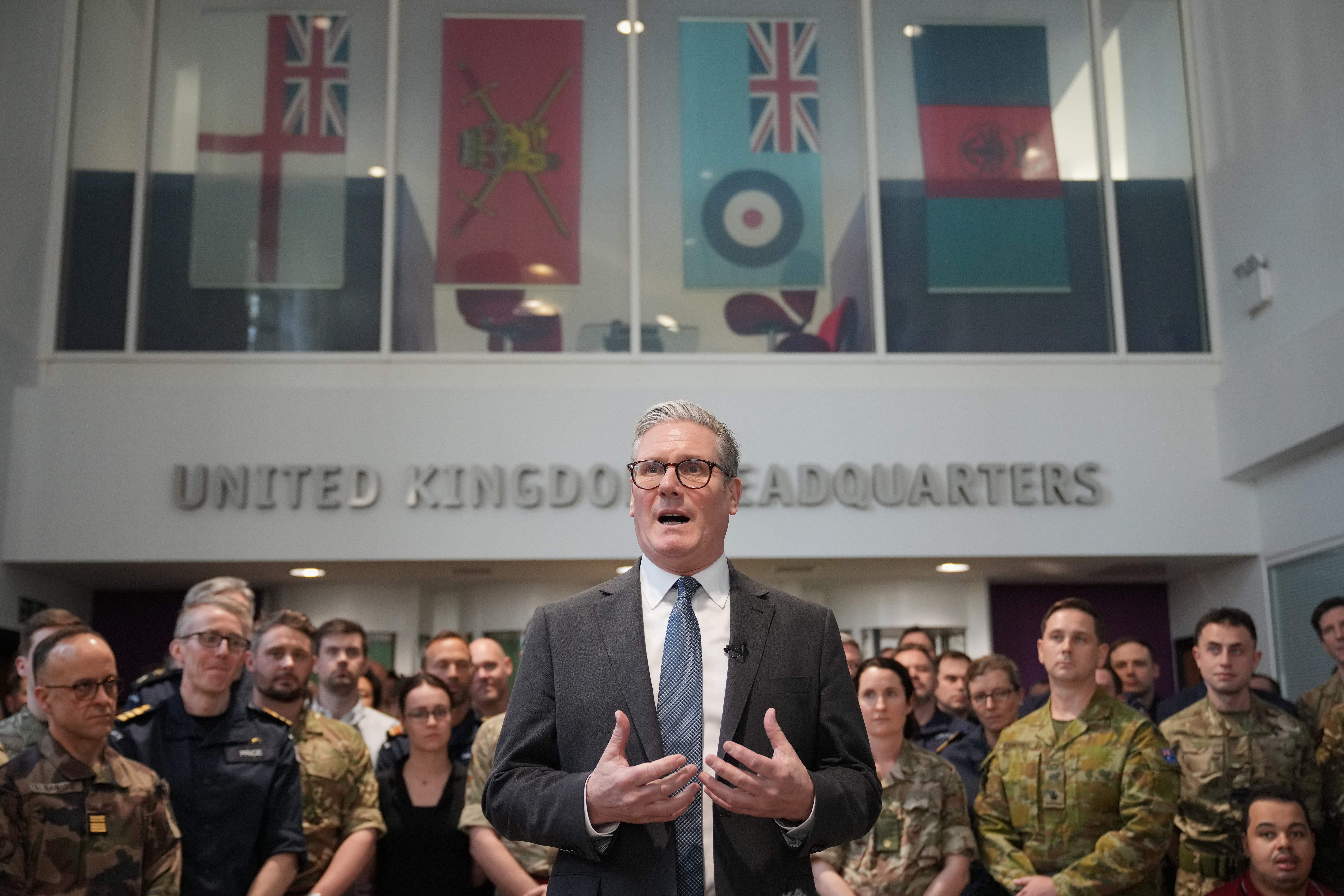 Prime Minister Sir Keir Starmer vowed to support Ukraine (Alistair Grant/PA)