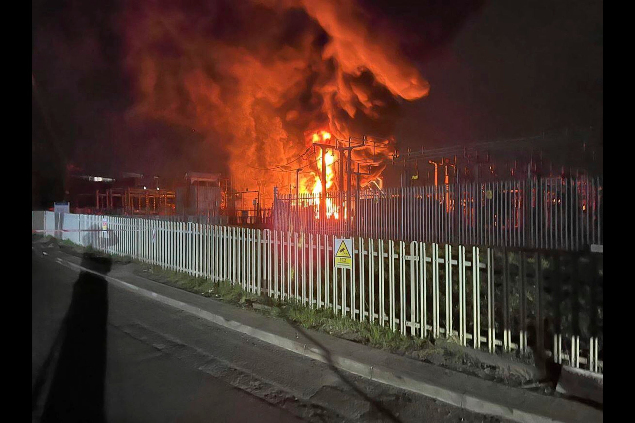 The fire at the North Hyde electrical substation