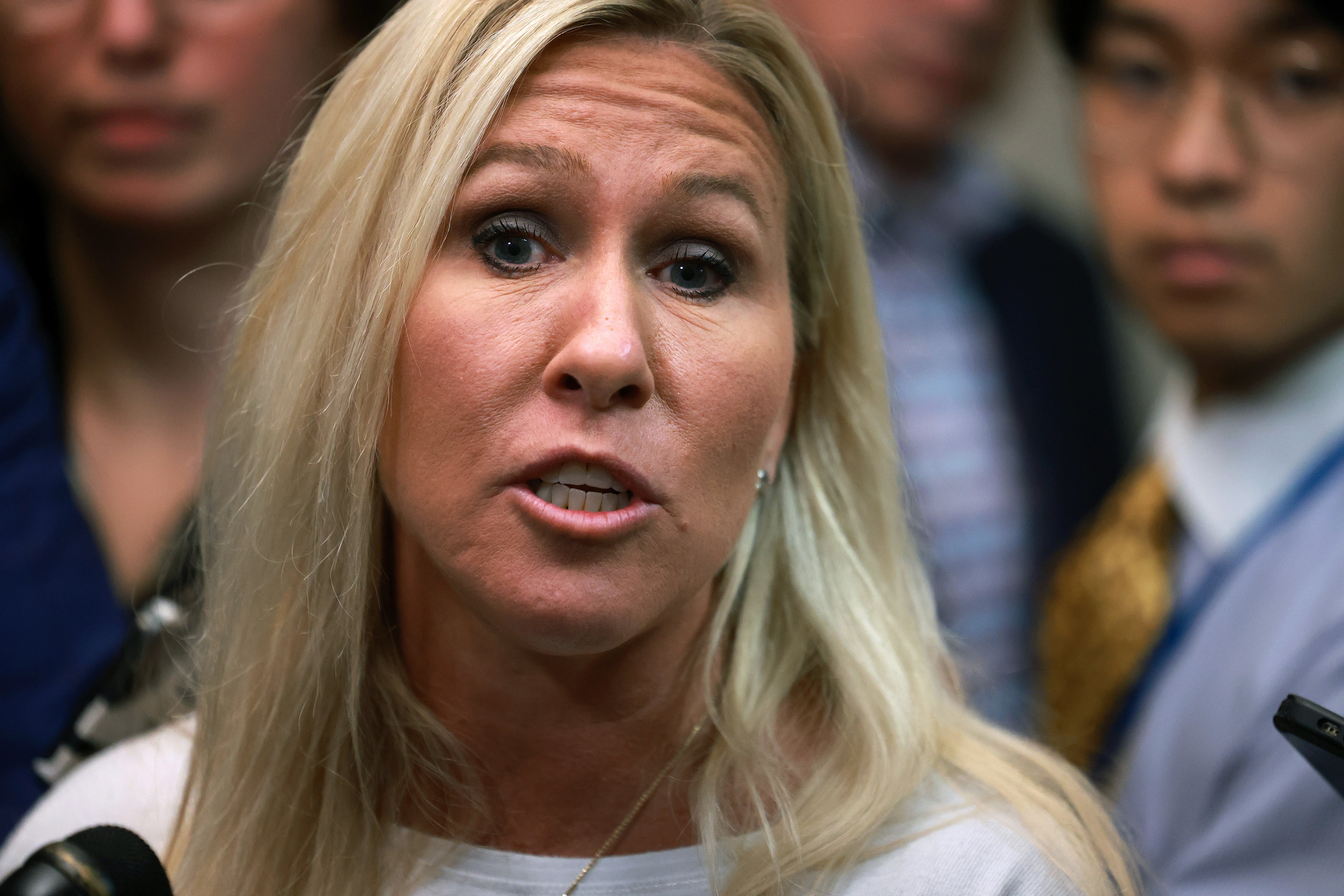 On Wednesday morning the president posted on his social media site truth Social: ‘NOW IS A GREAT TIME TO BUY!!’ Congresswoman Marjorie Taylor Greene, it appears, listened to the advice