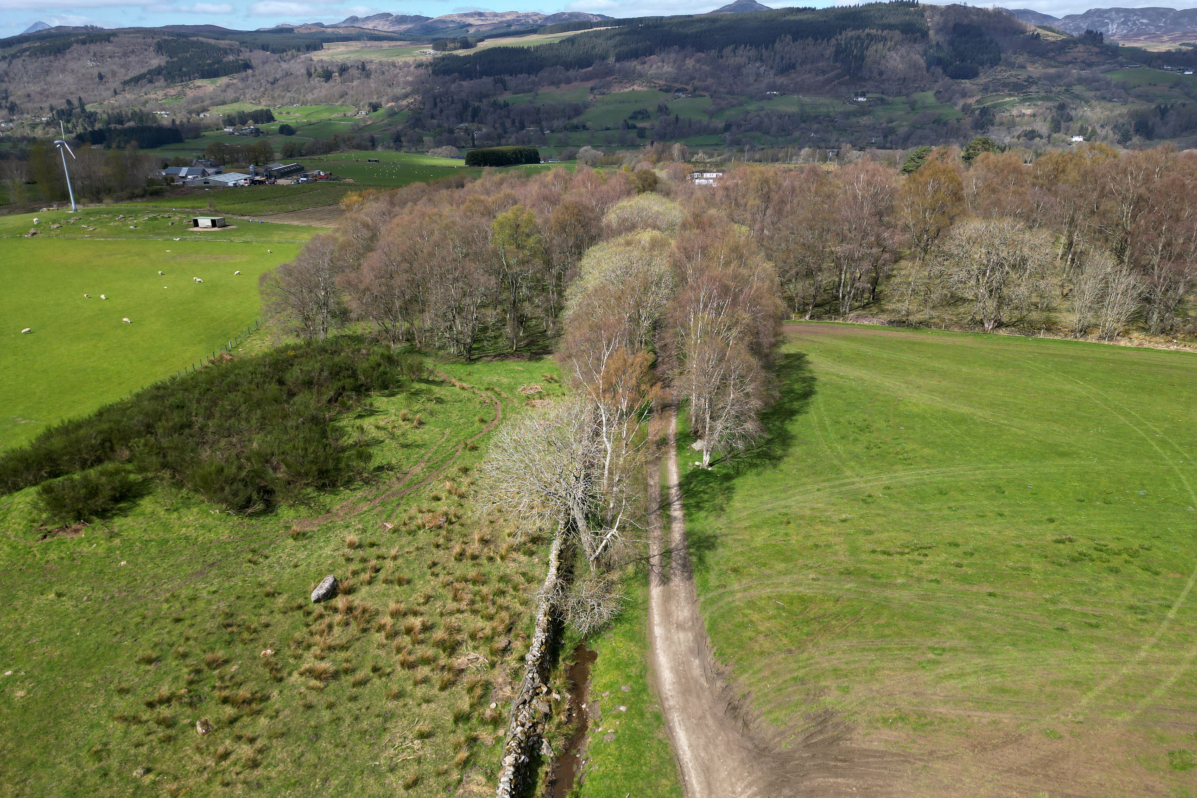A general view of the area where the body of Brian Low was discovered near Aberfeldy (Andrew Milligan/PA Wire),