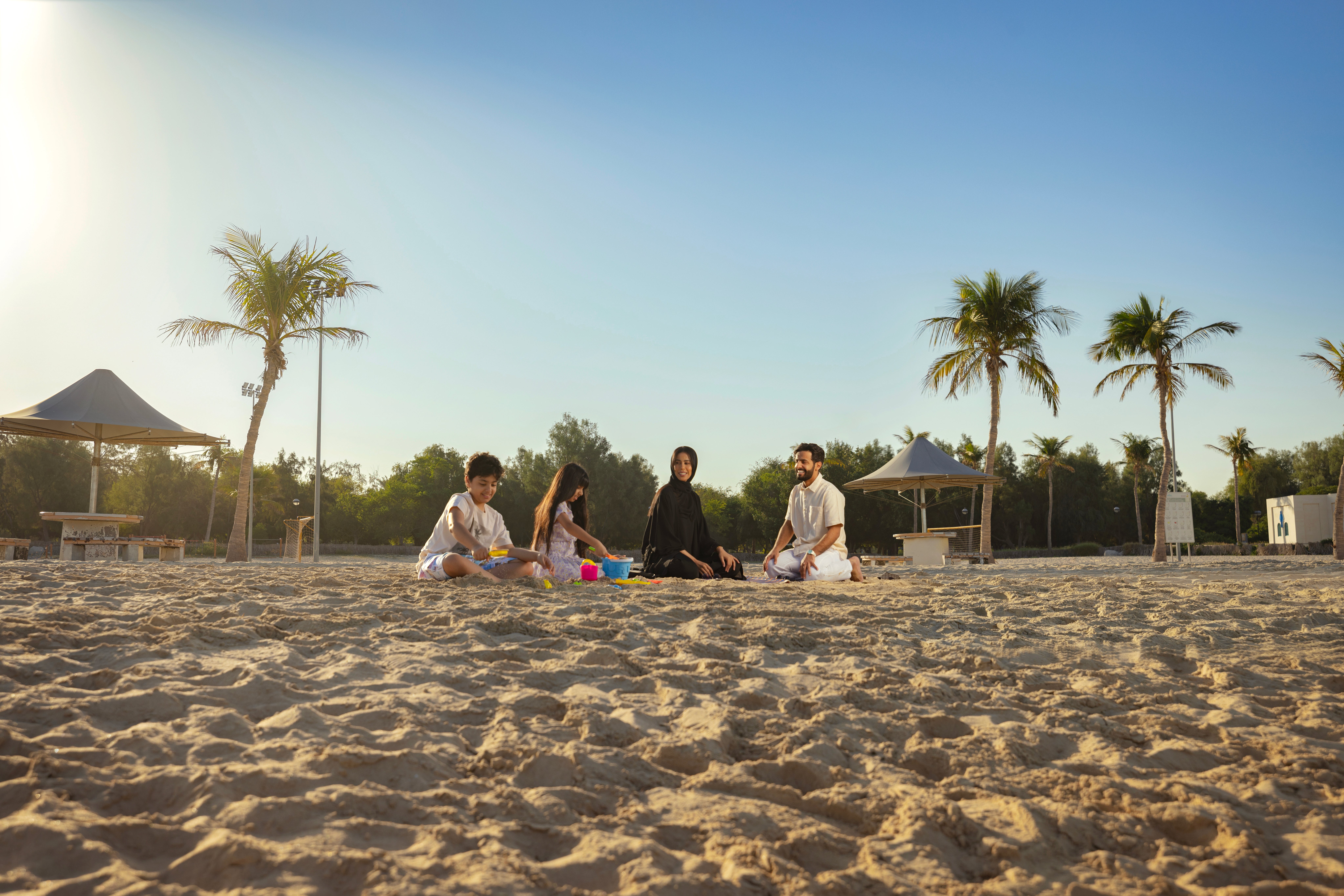 For one last hurrah on Dubai’s silky sands, head to Al Mamzar before making your way to the airport