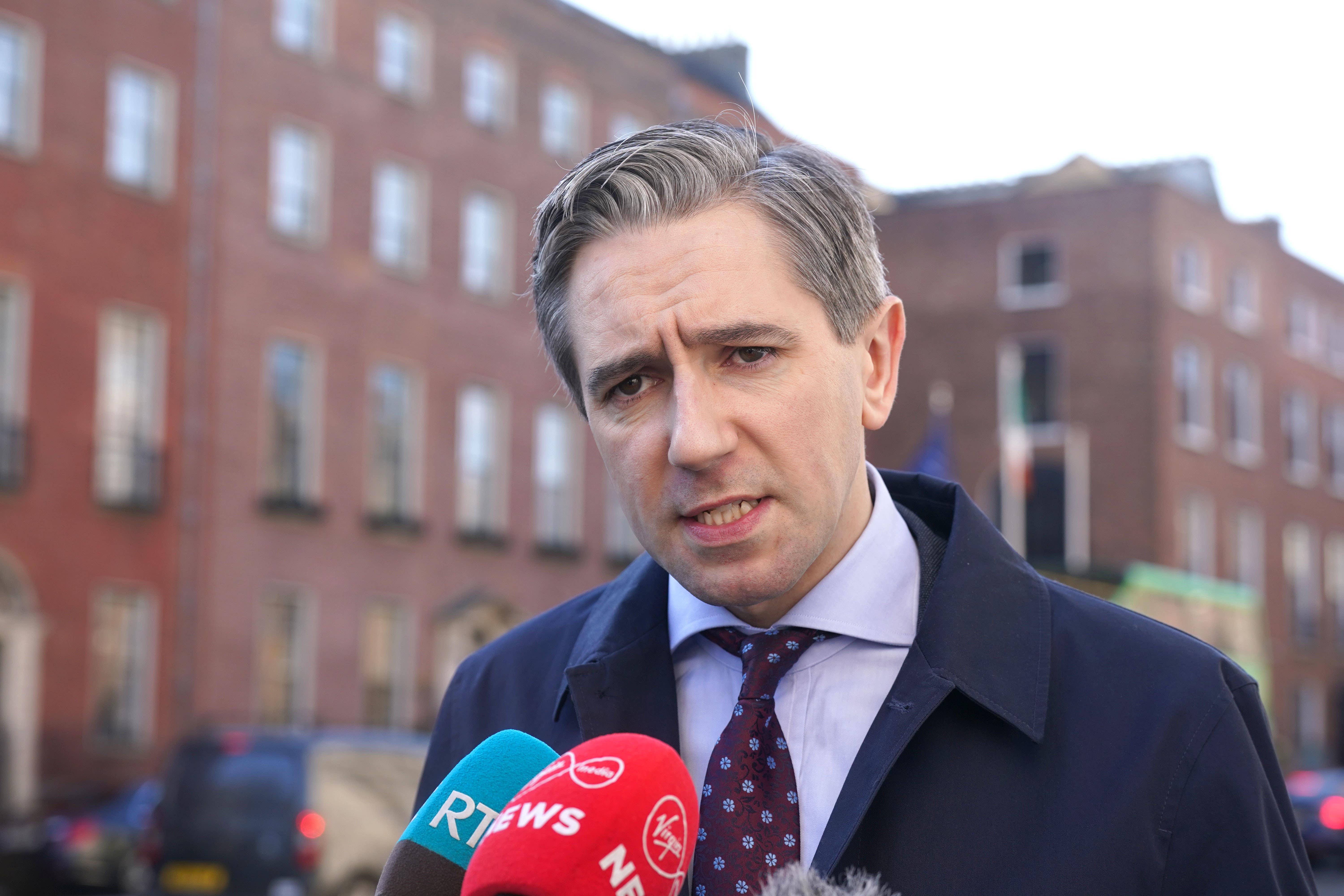 Irish deputy premier Simon Harris said tariffs ‘are bad for consumers’ (Brian Lawless/PA)