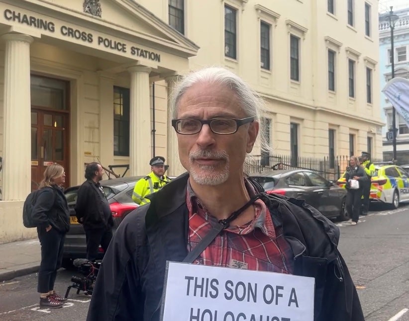 Mark Etkind is among those denouncing the Met’s ‘over-policing’ of the ongoing pro-Palestine protests in general