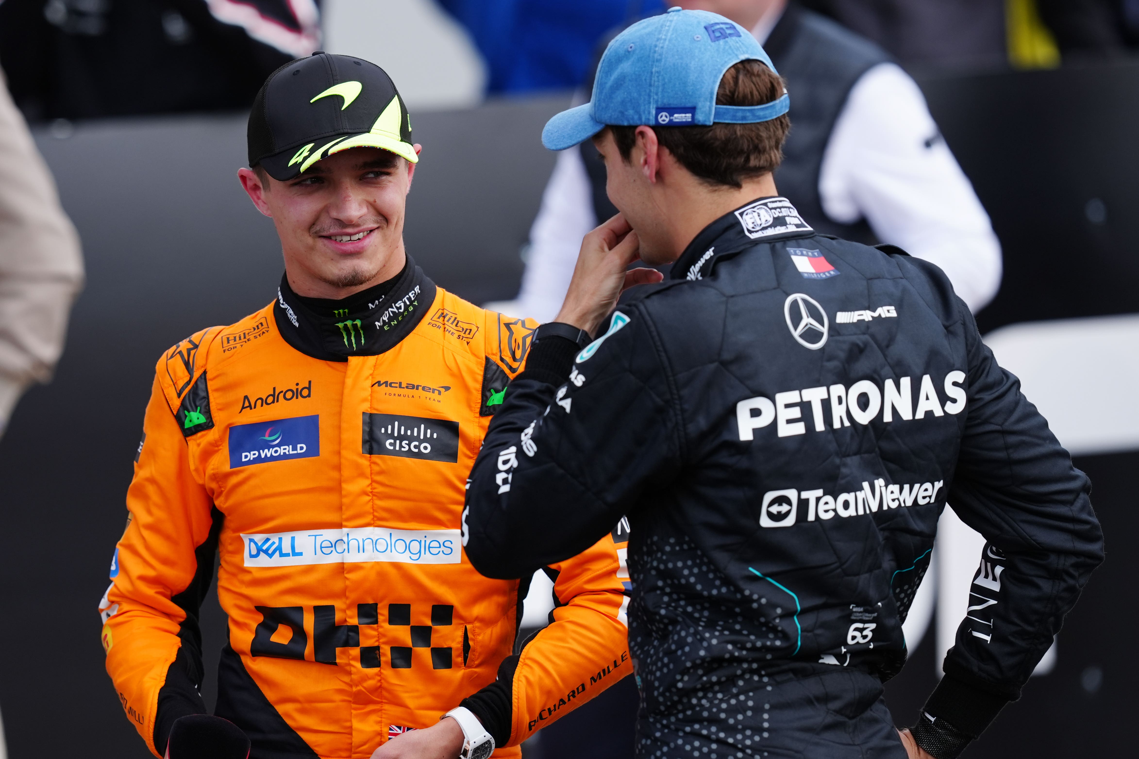 Lando Norris hit back at George Russell (David Davies/PA)