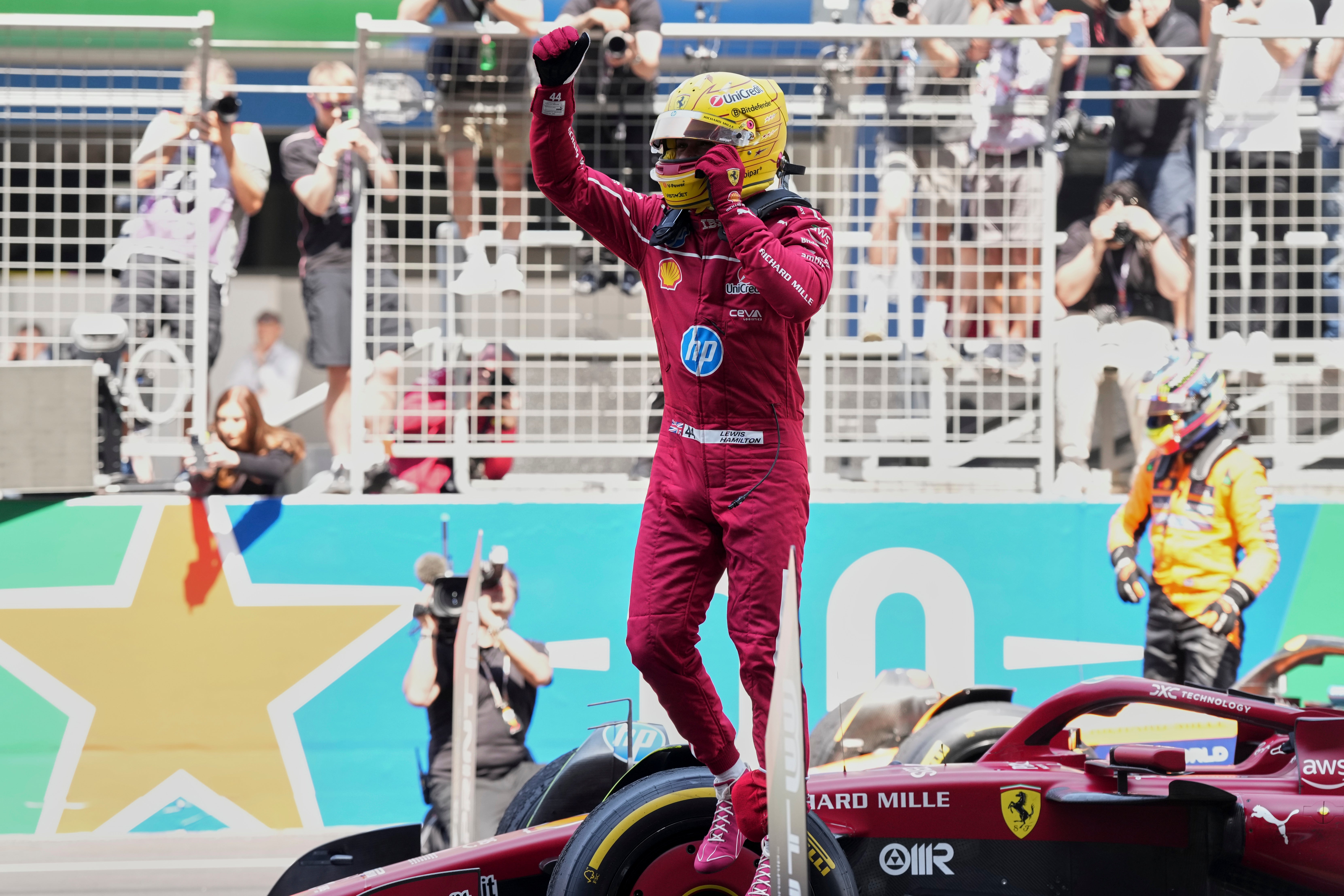 Lewis Hamilton took victory in China for Ferrari