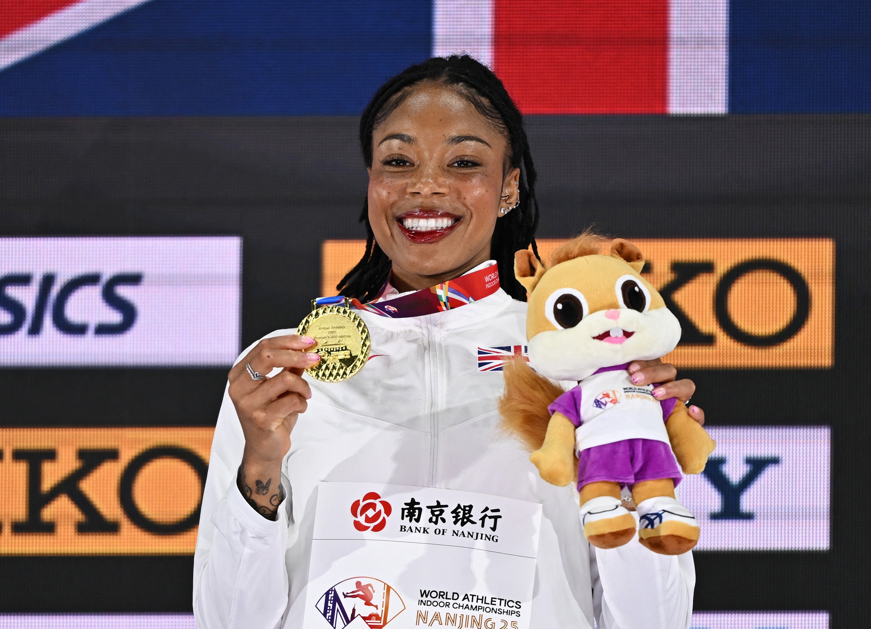 Amber Anning became the first Birtish women to win a gold medal in the 400m at the World Indoor Championships