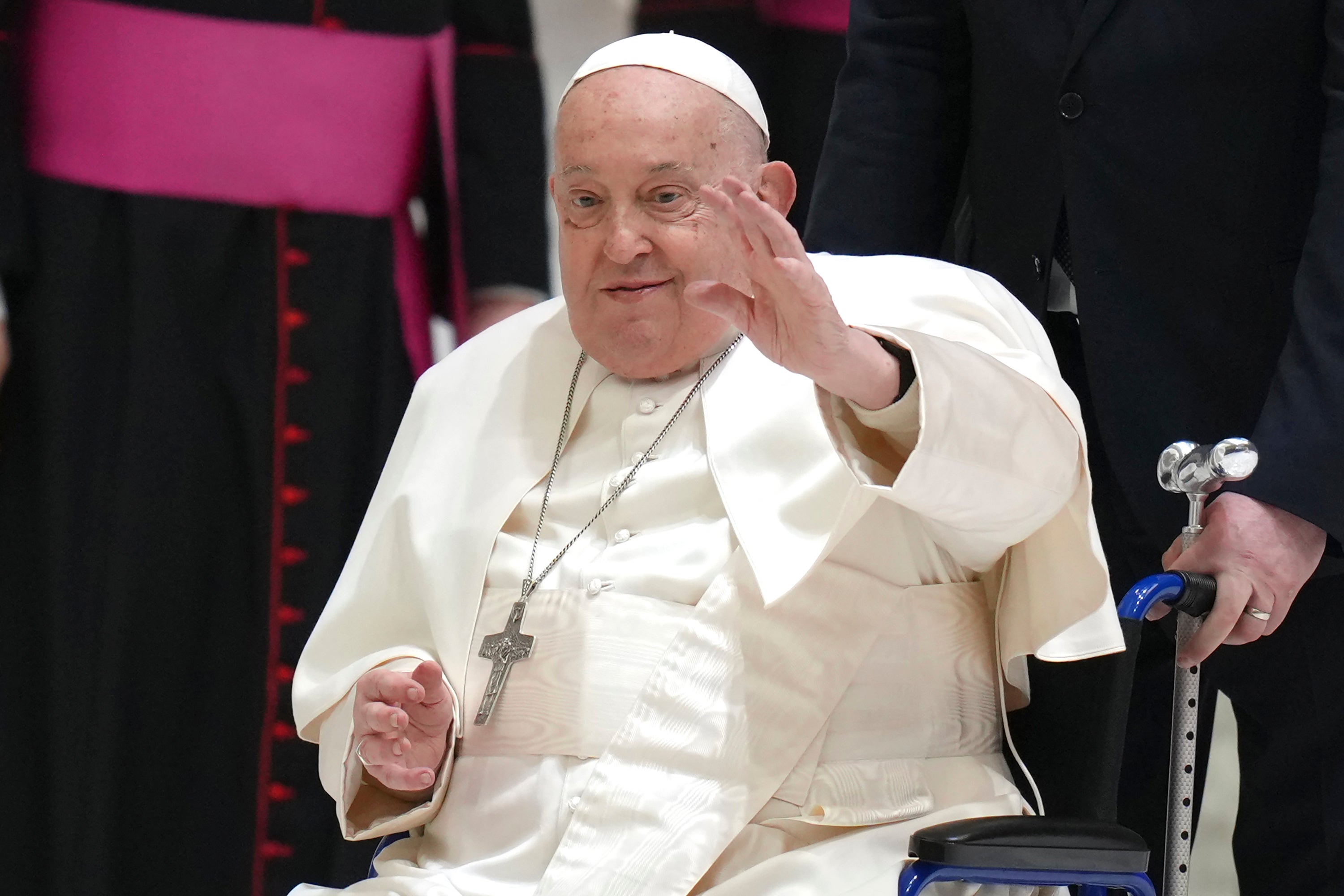 Pope Francis, who has recently beaten the condition
