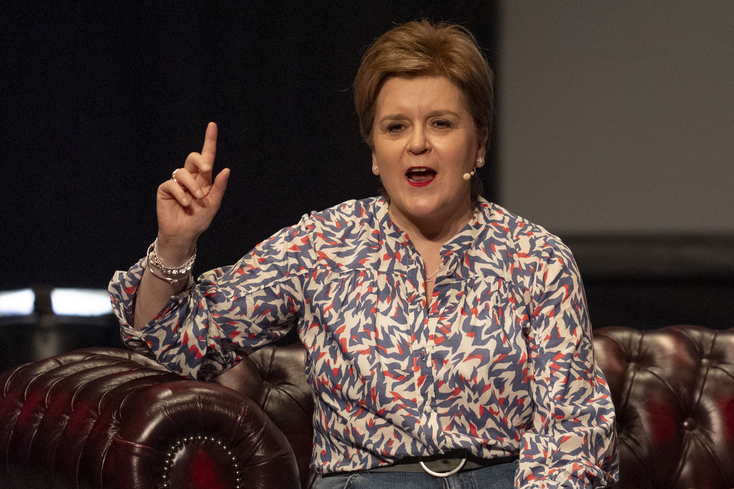 The former first minster appeared at the Glasgow International Comedy Festival on Saturday (Jane Barlow/PA)