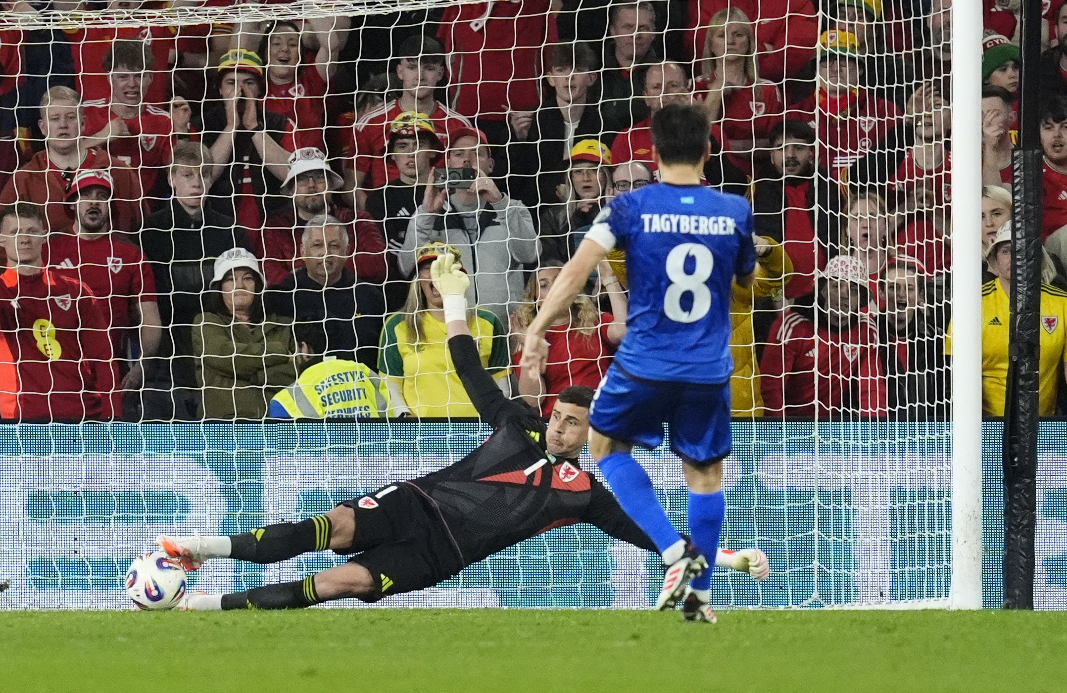 Askhat Tagybergen had drawn Kazakhstan level (Nick Potts/PA)