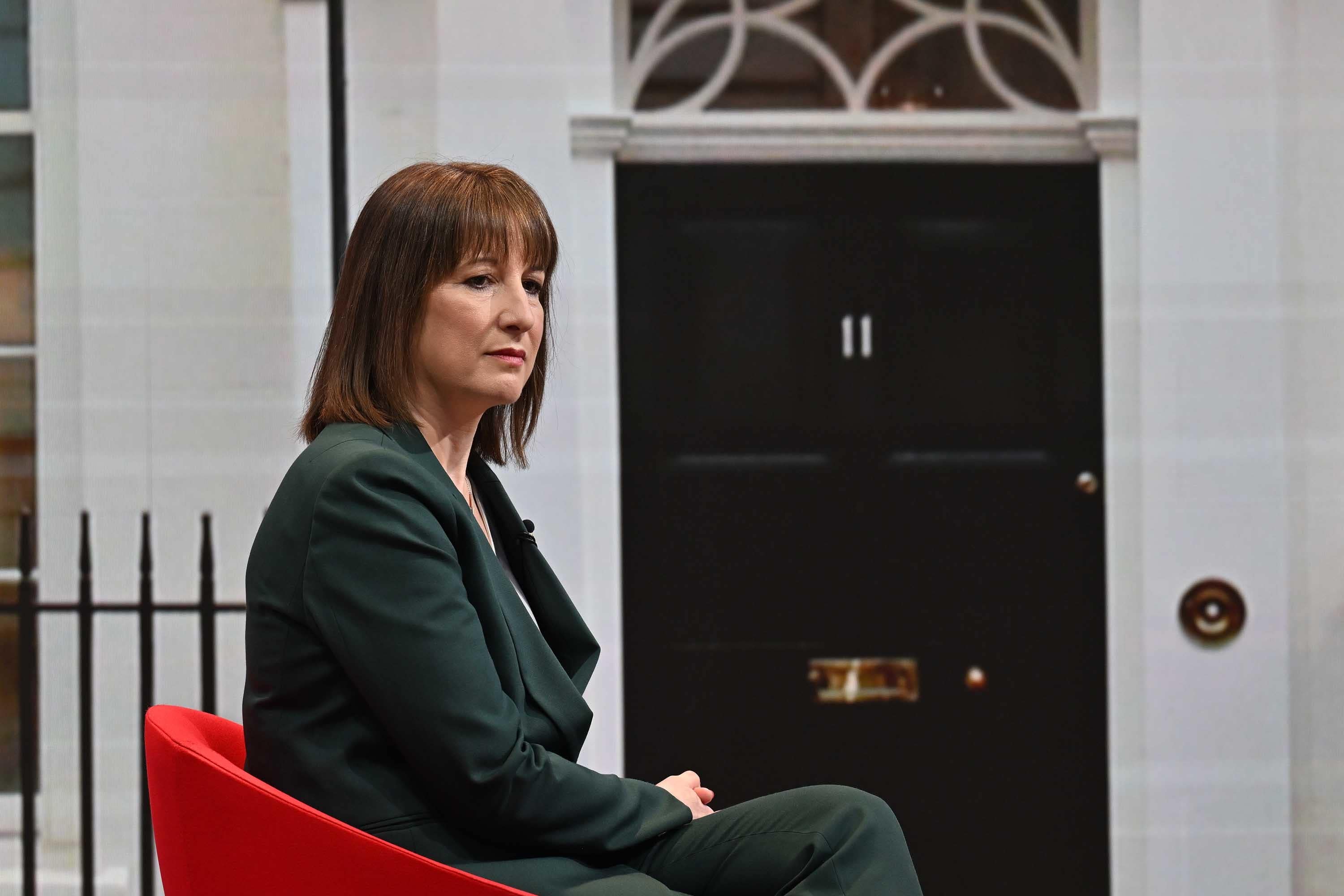 Chancellor Rachel Reeves appearing on the BBC 1 current affairs programme Sunday with Laura Kuenssberg