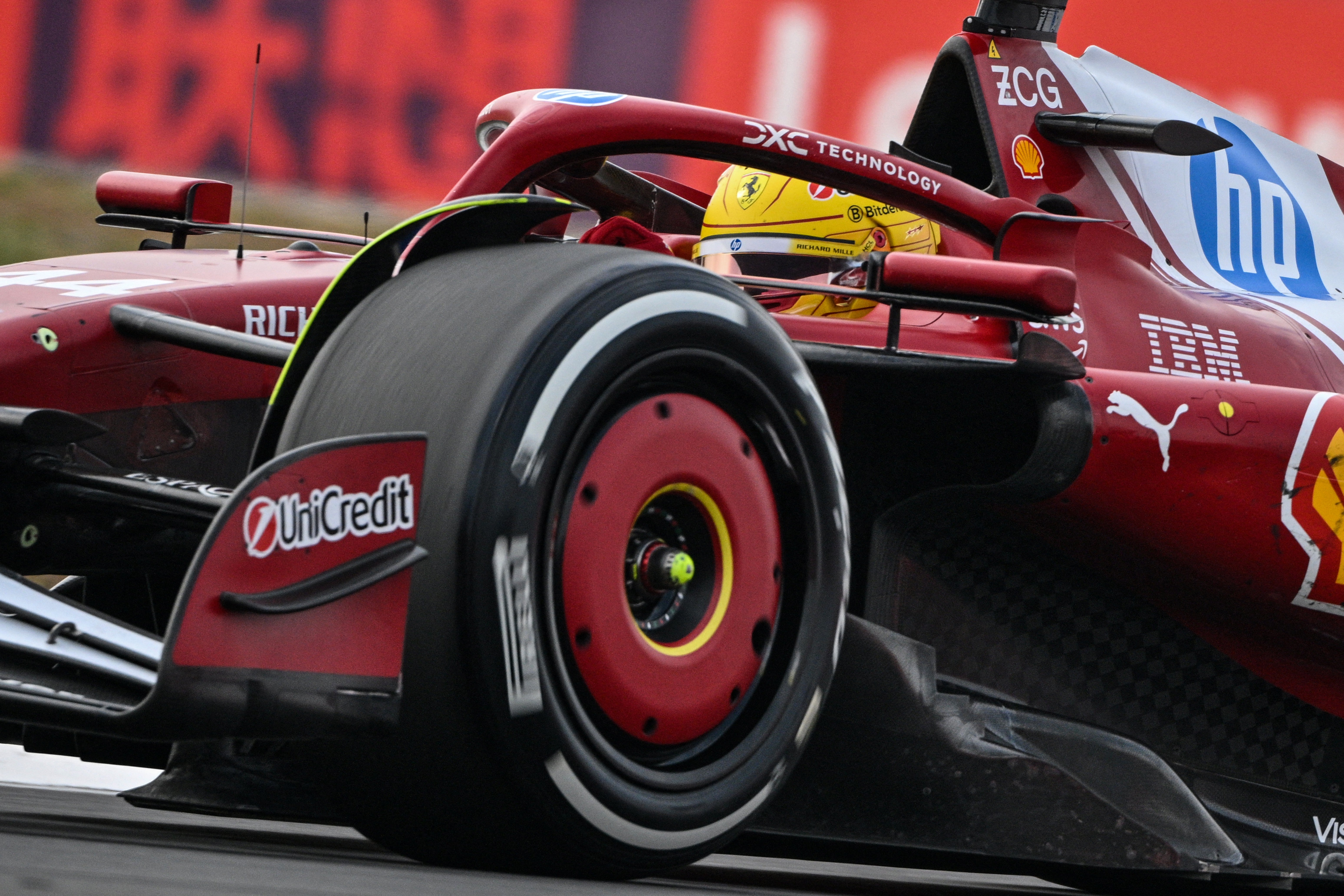 The rearmost skid thickness on Lewis Hamilton’s Ferrari was below the minimum limit