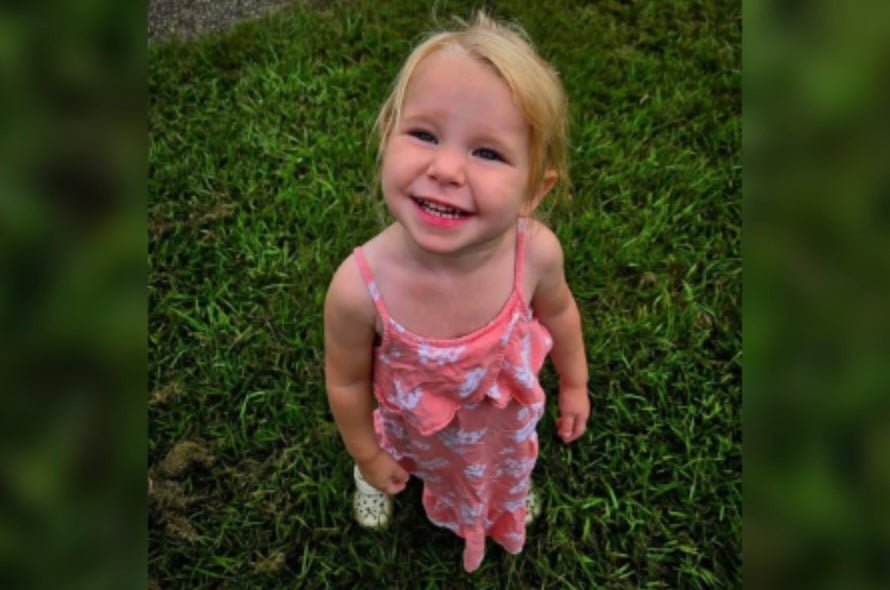 Aurora Enfinger, three, was found dead in a Mississippi home and now two people face charges