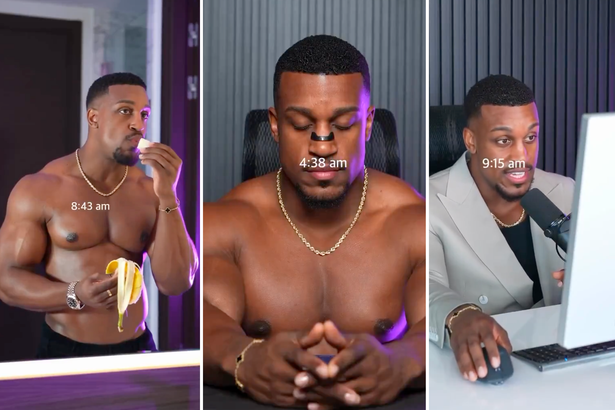 Ashton Hall’s morning routine