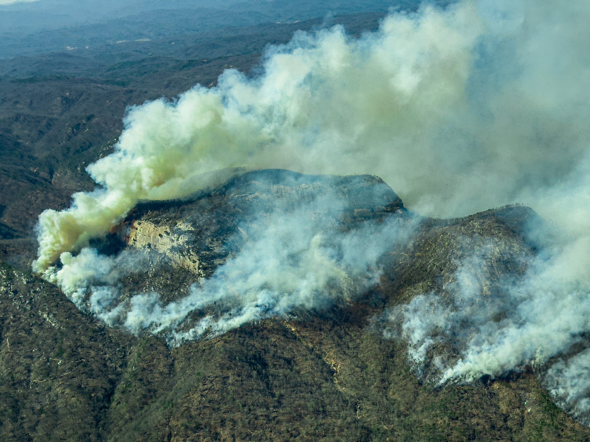 The Table Rock Complex includes the Table Rock fire and the Persimmon Ridge fire. Both were human-caused