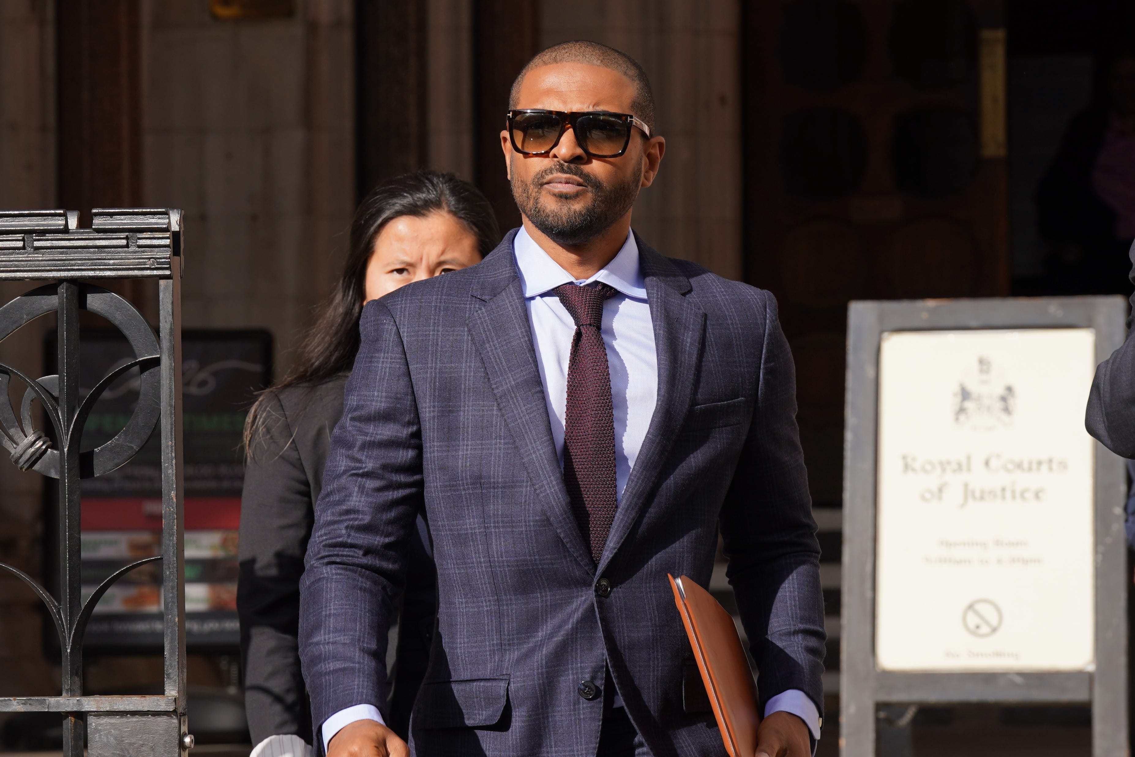 Noel Clarke groped a fan under a lunch table, the court heard (Lucy North/PA)