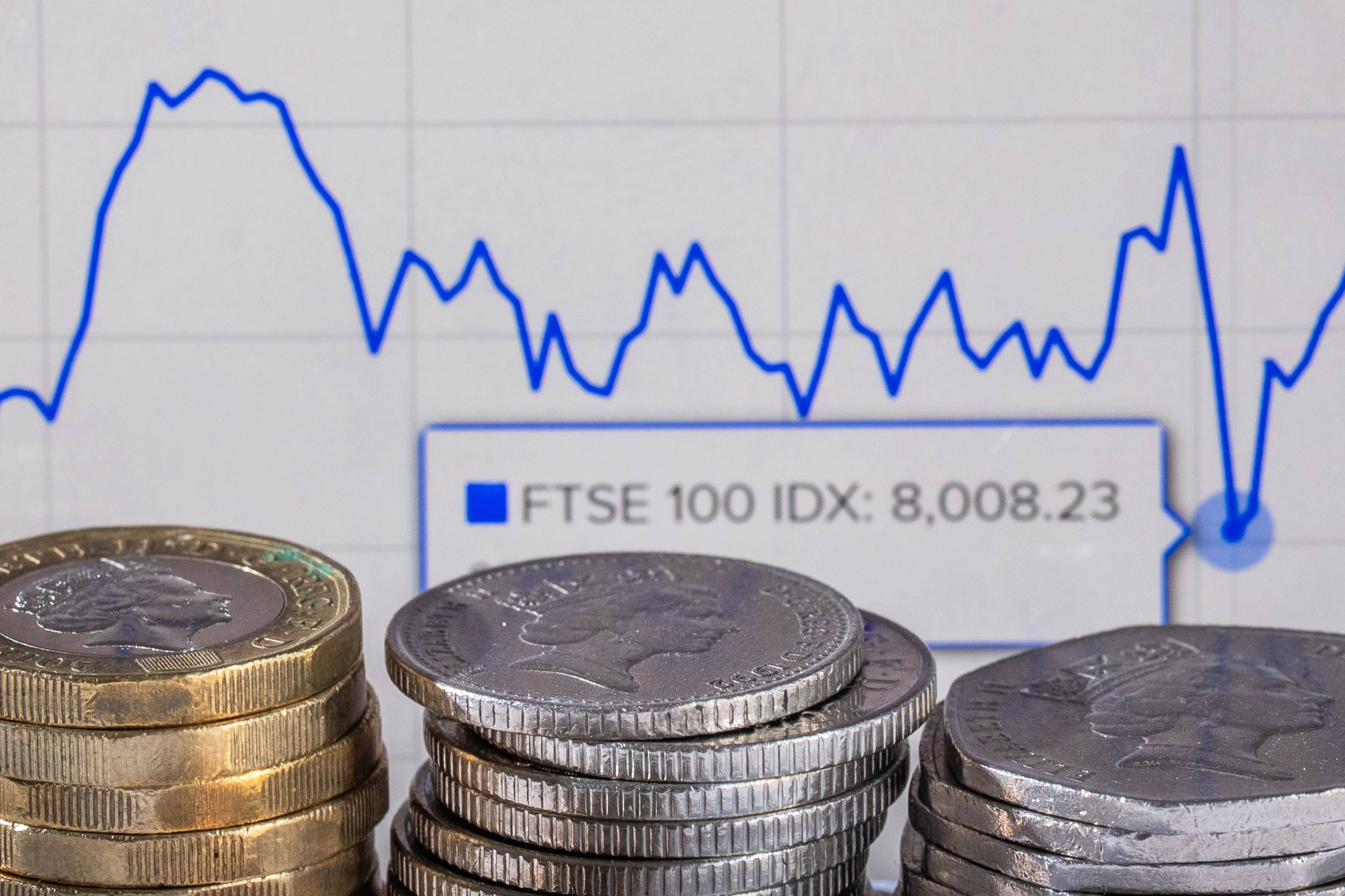 The FTSE 100 failed to hold onto early gains on Monday (Danny Lawson/PA)