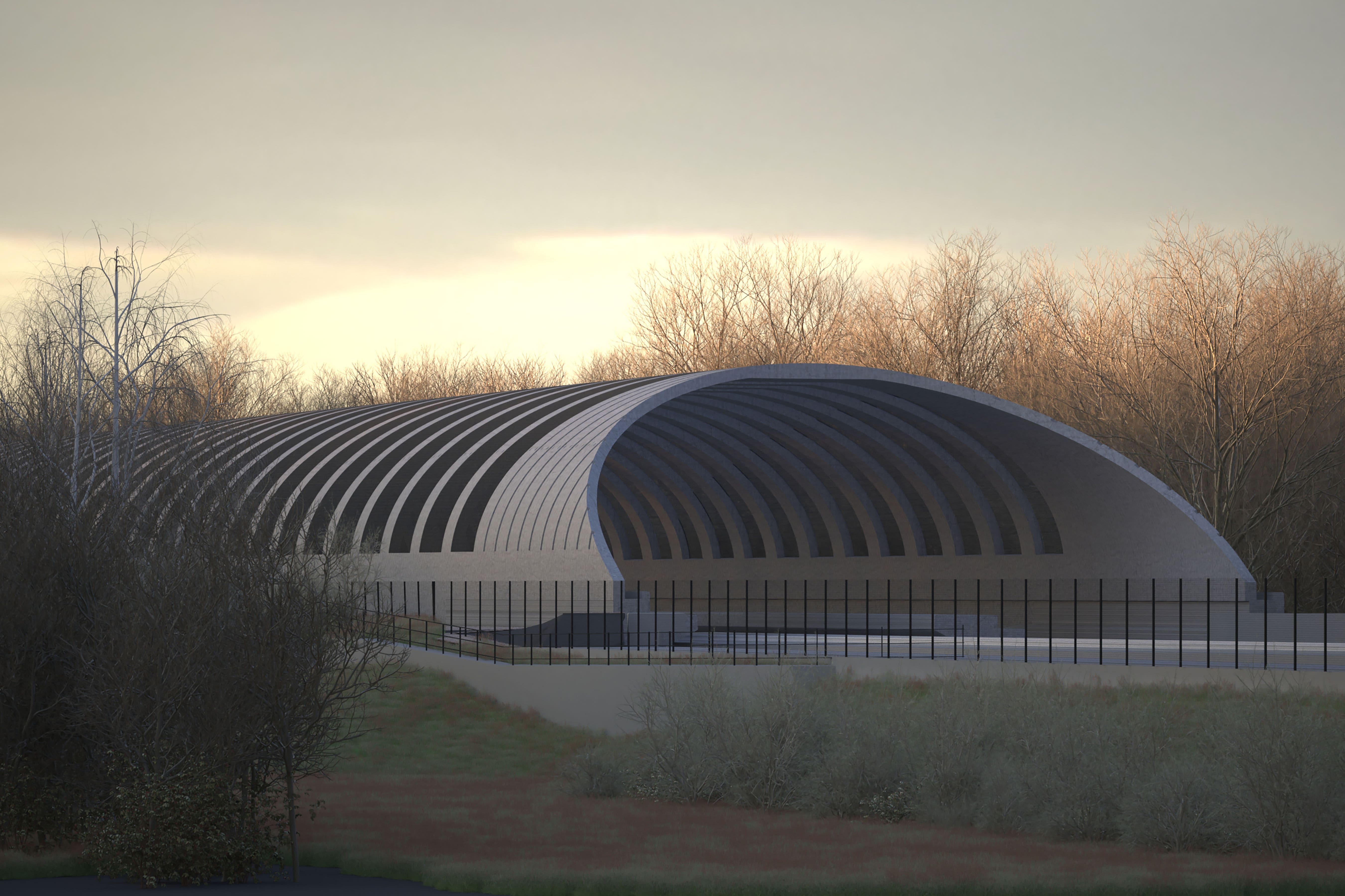 <p>An artist’s impression of the HS2 bat tunnel, which is set to cost £100m</p>