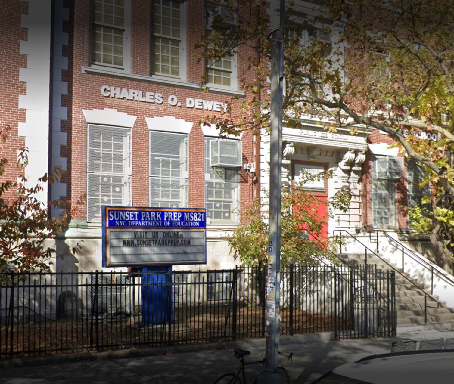 The incident happened on Thursday at Charles O. Dewey Middle School in the Sunset Park neighborhood of Brooklyn
