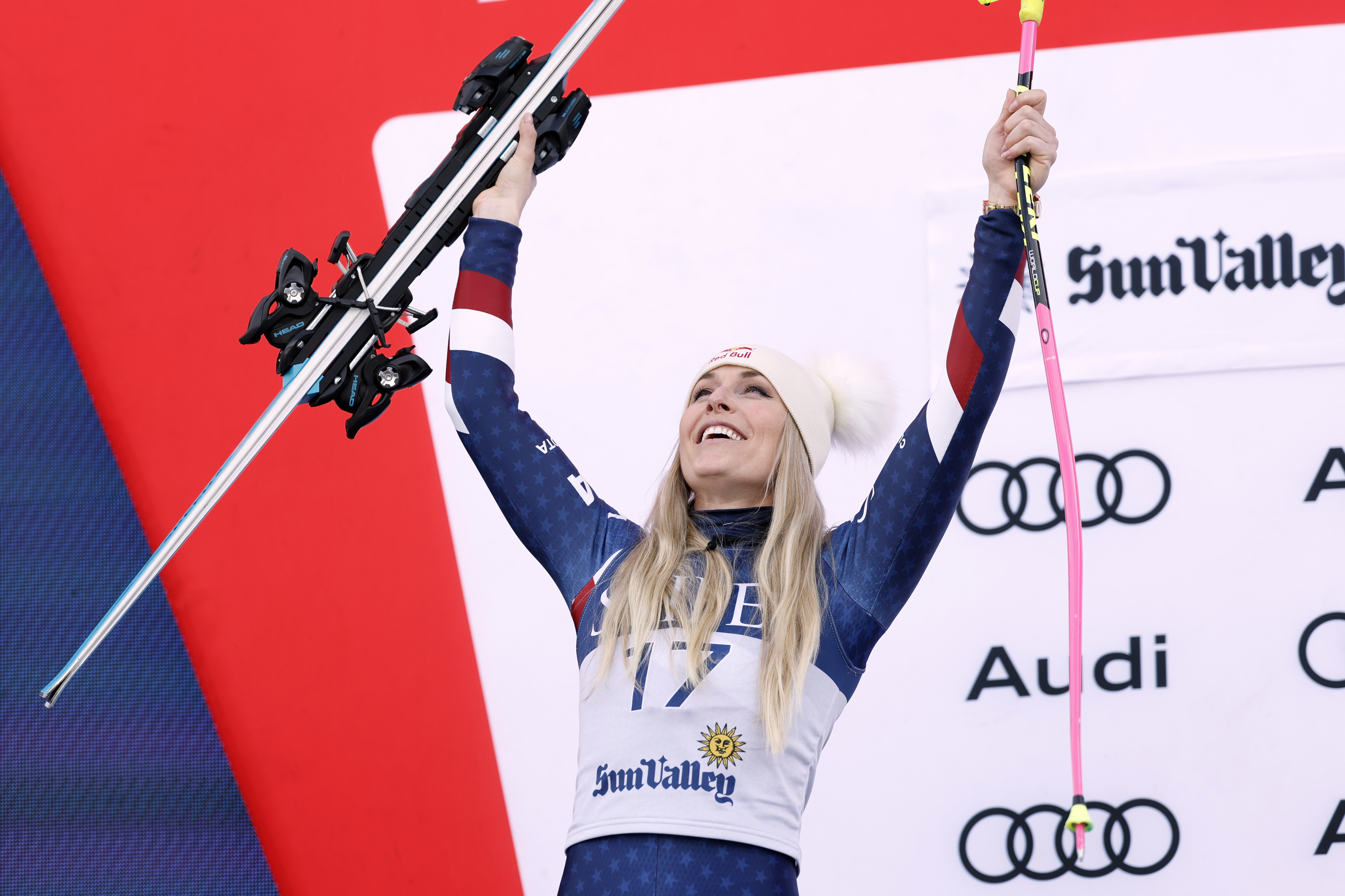 <p>Lindsey Vonn secured second place in Sun Valley to cap a remarkable return to racing</p>